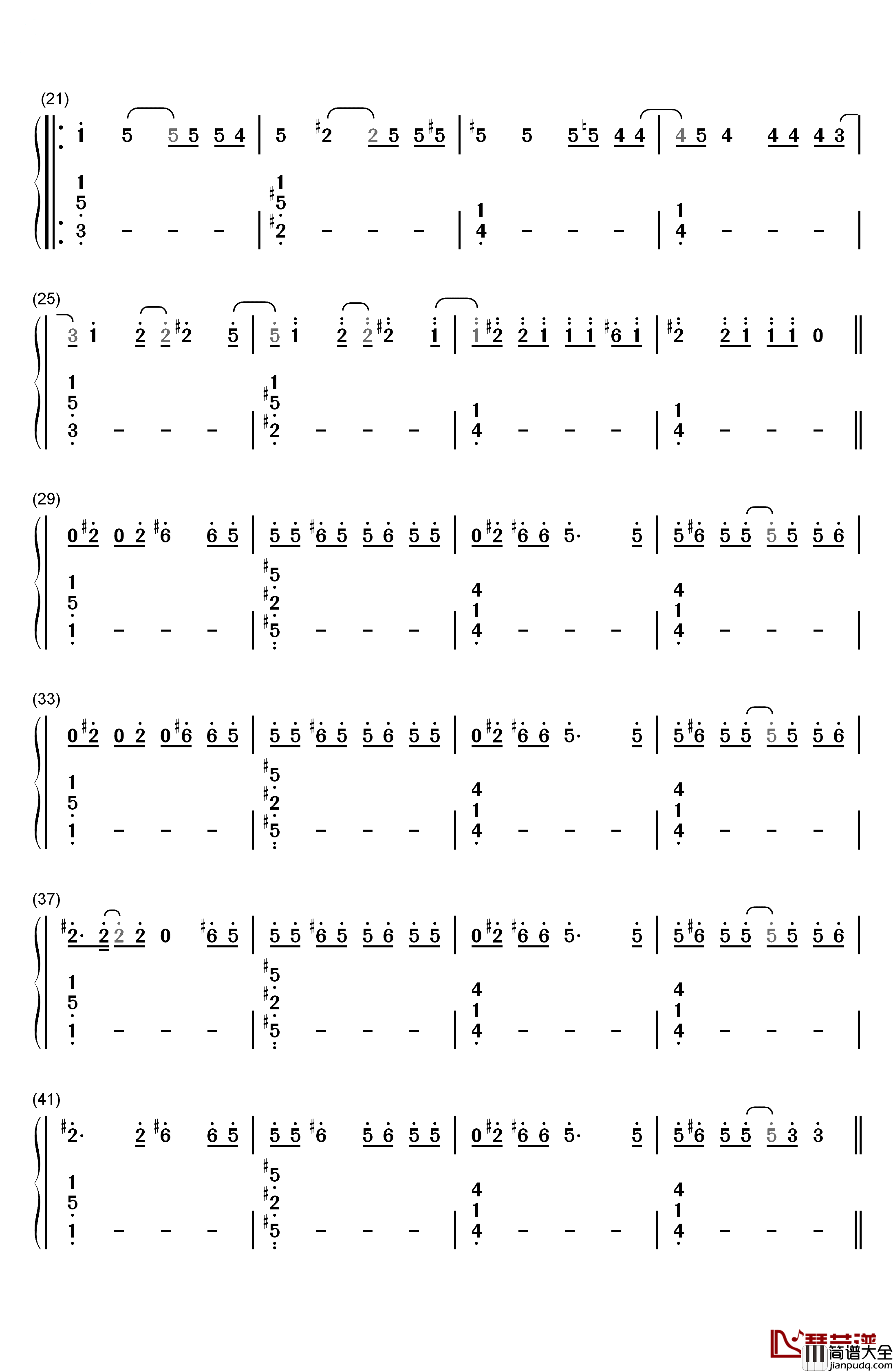 Young_and_Menace钢琴简谱_数字双手_Fall_Out_Boy