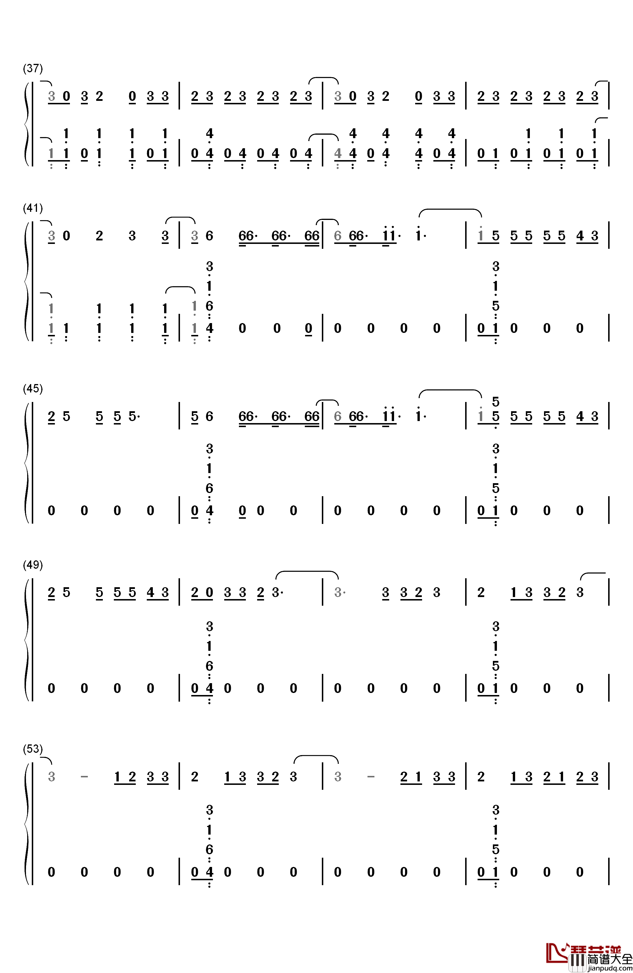 Congratulations钢琴简谱_数字双手_Post_Malone