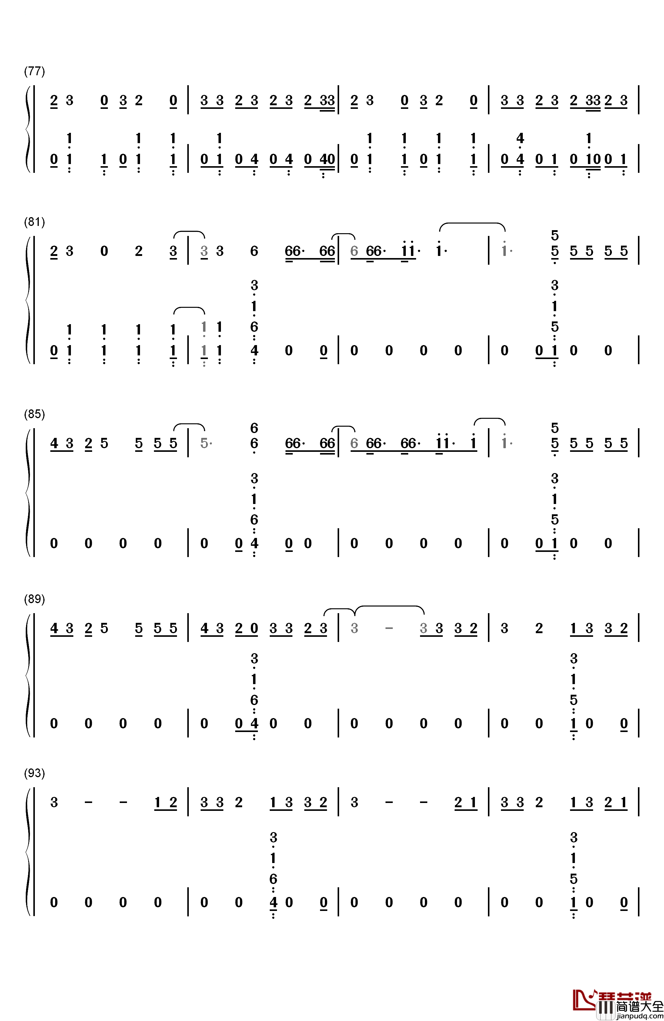 Congratulations钢琴简谱_数字双手_Post_Malone