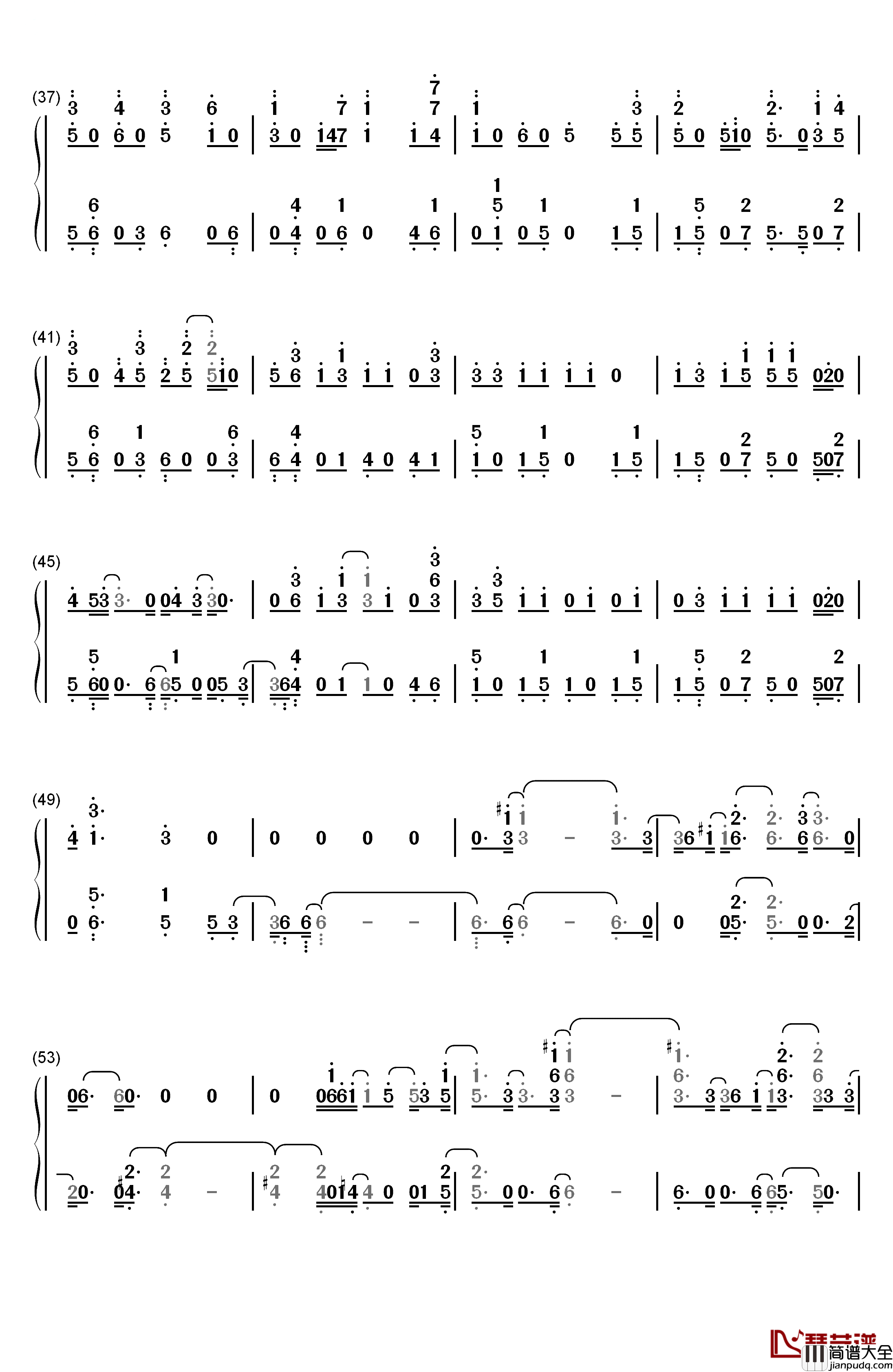 As_If_It's_Your_Last钢琴简谱_数字双手_Black_Pink