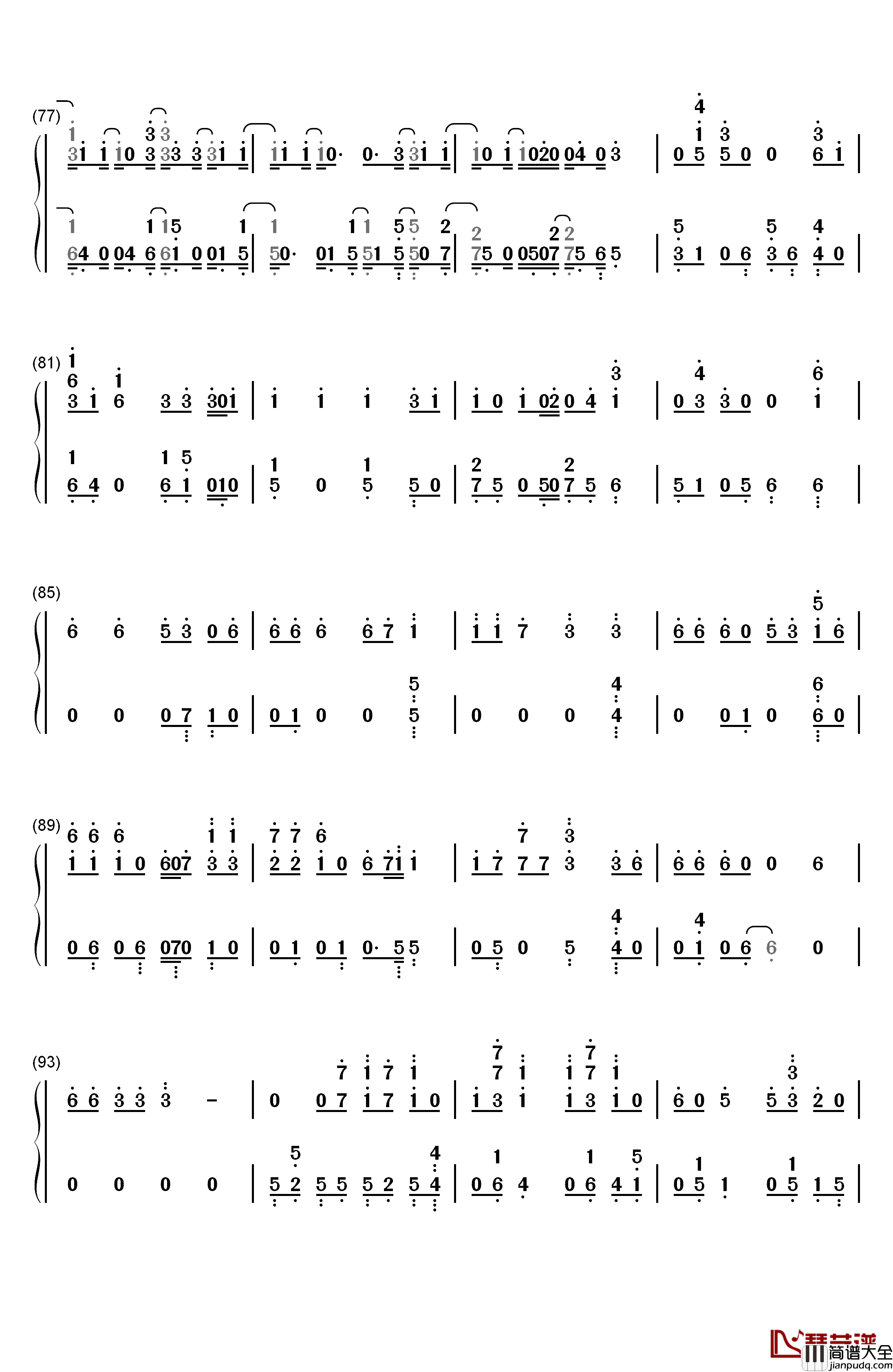 As_If_It's_Your_Last钢琴简谱_数字双手_Black_Pink