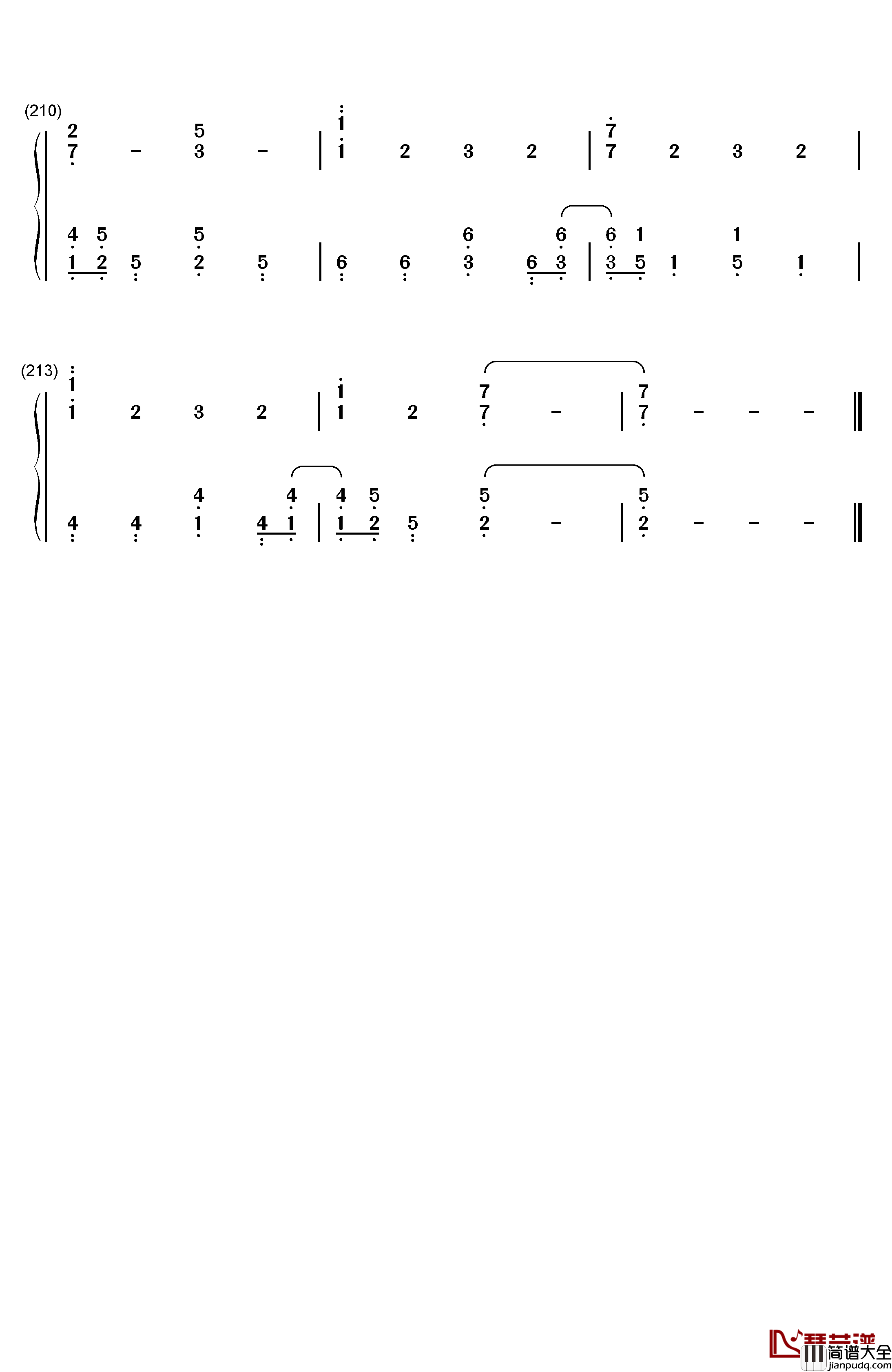 Signal钢琴简谱_数字双手_TK_from_凛として时雨