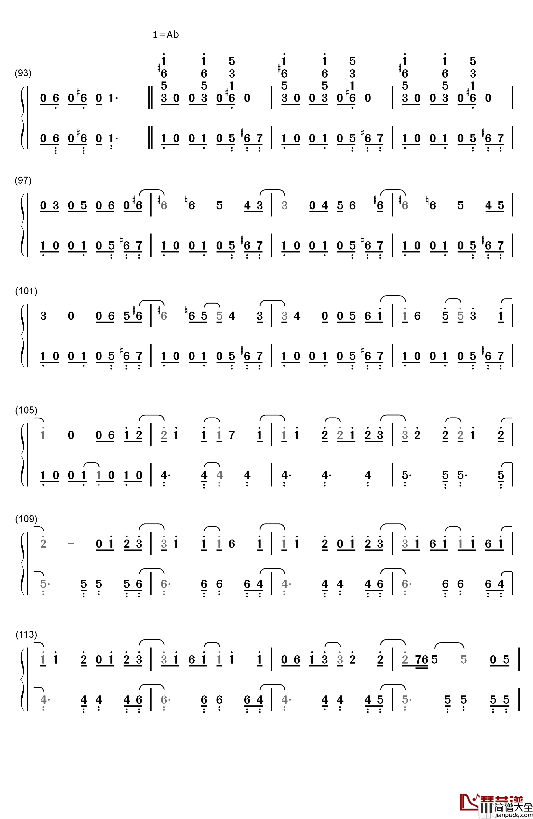 You_Can't_Stop_The_Beat钢琴简谱_数字双手_Marc_Shaiman