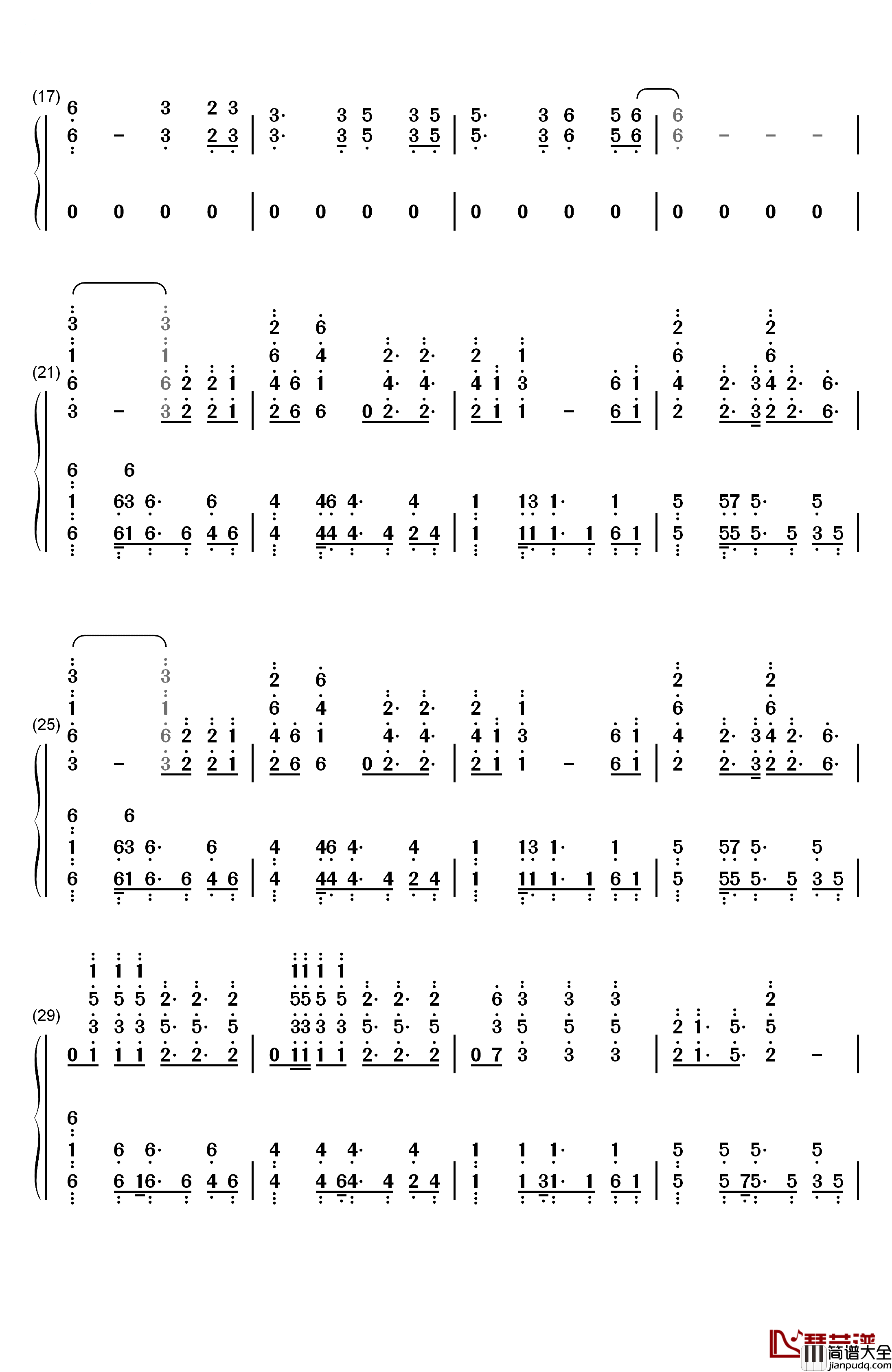 sh0ut钢琴简谱_数字双手_SawanoHiroyuki[nZk]:Tielle_&_Gemie