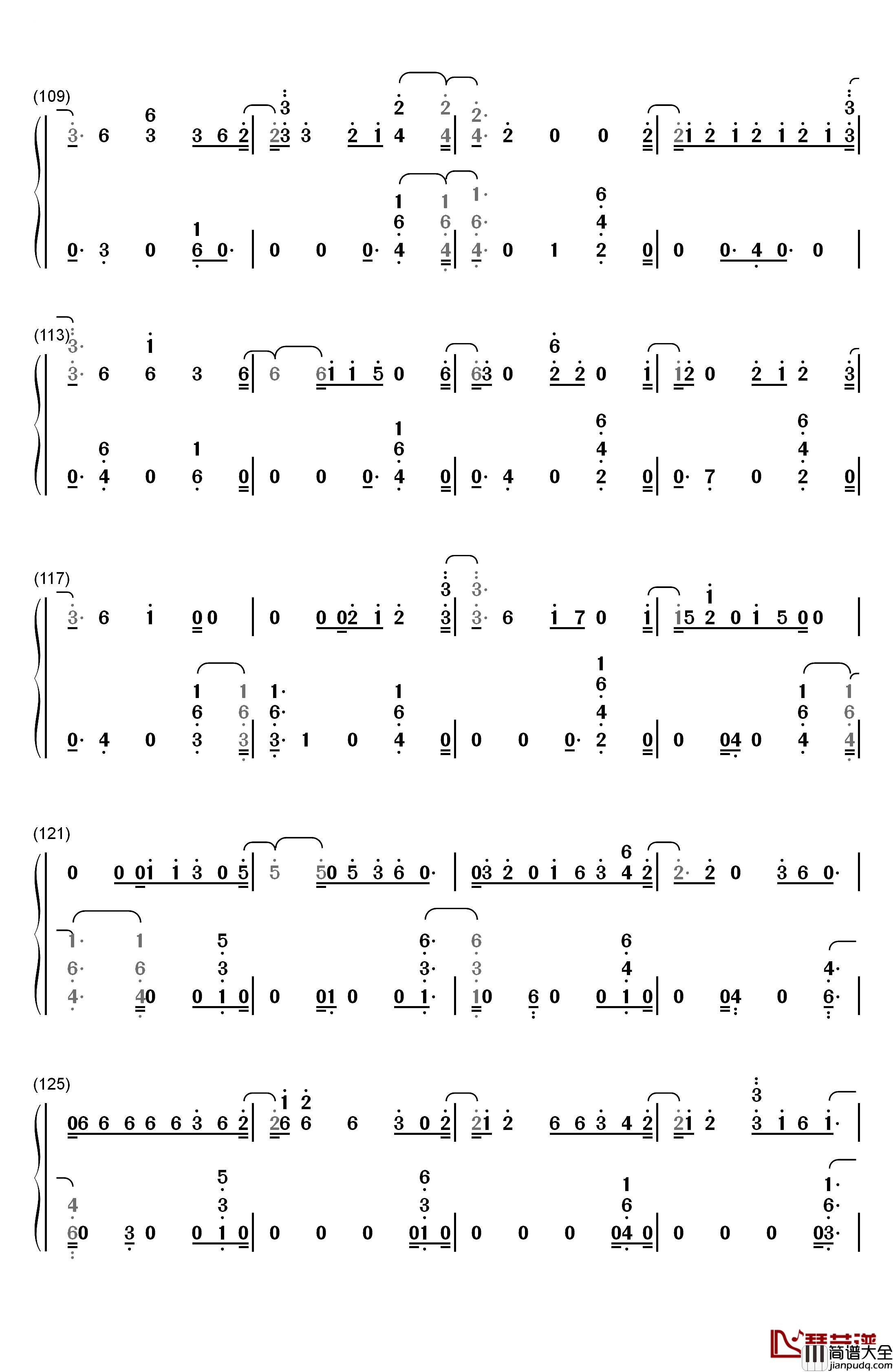 Welcome_to_My_Life钢琴简谱_数字双手_Chris_Brown