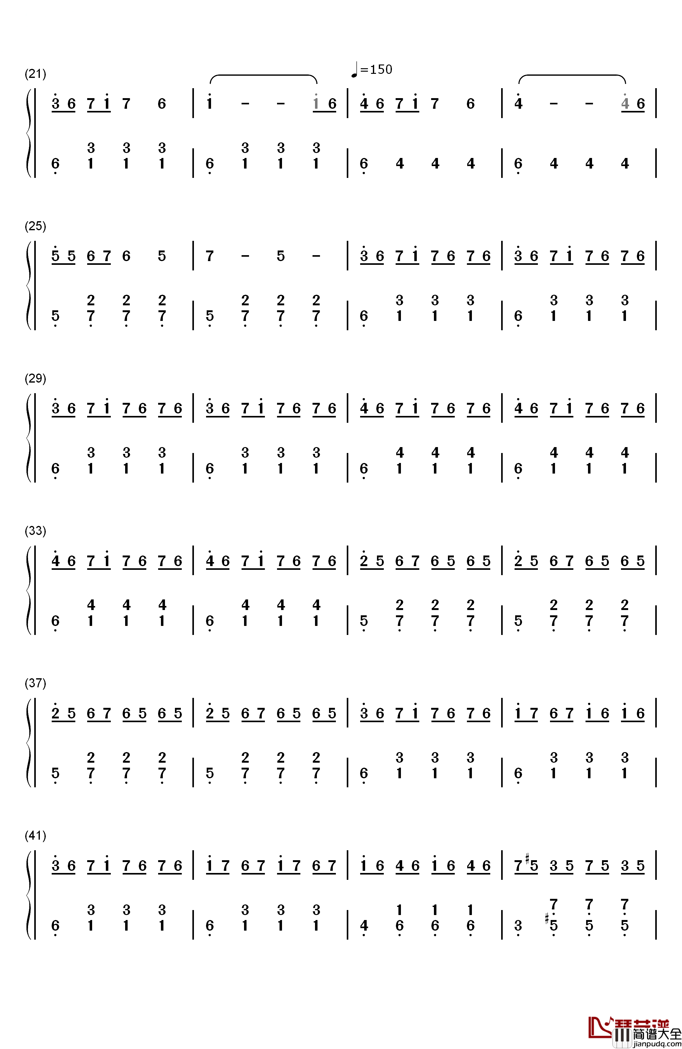 Pilgrims_on_a_Long_Journey钢琴简谱_数字双手_Coeur_de_Pirate