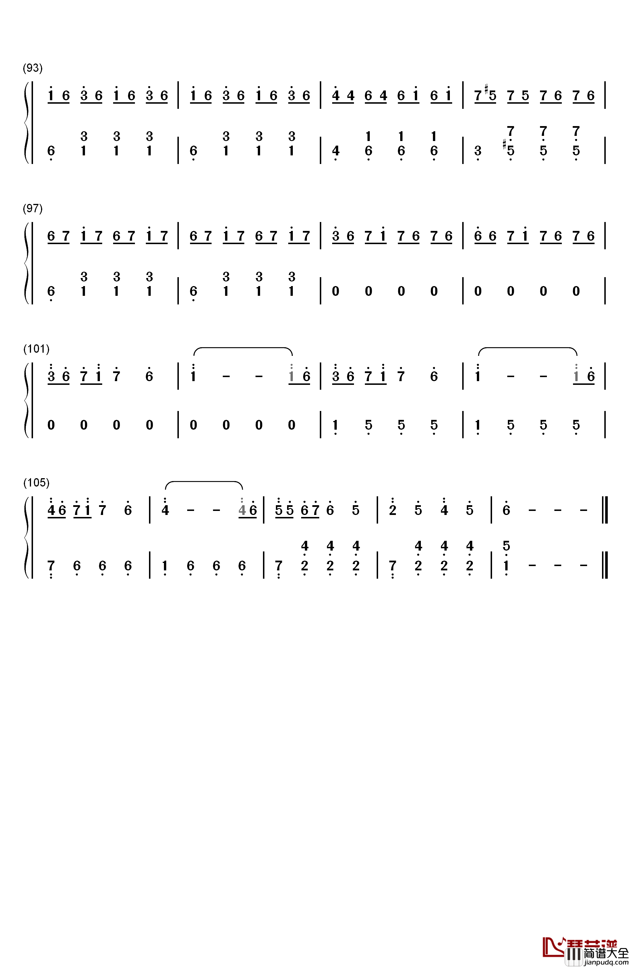 Pilgrims_on_a_Long_Journey钢琴简谱_数字双手_Coeur_de_Pirate