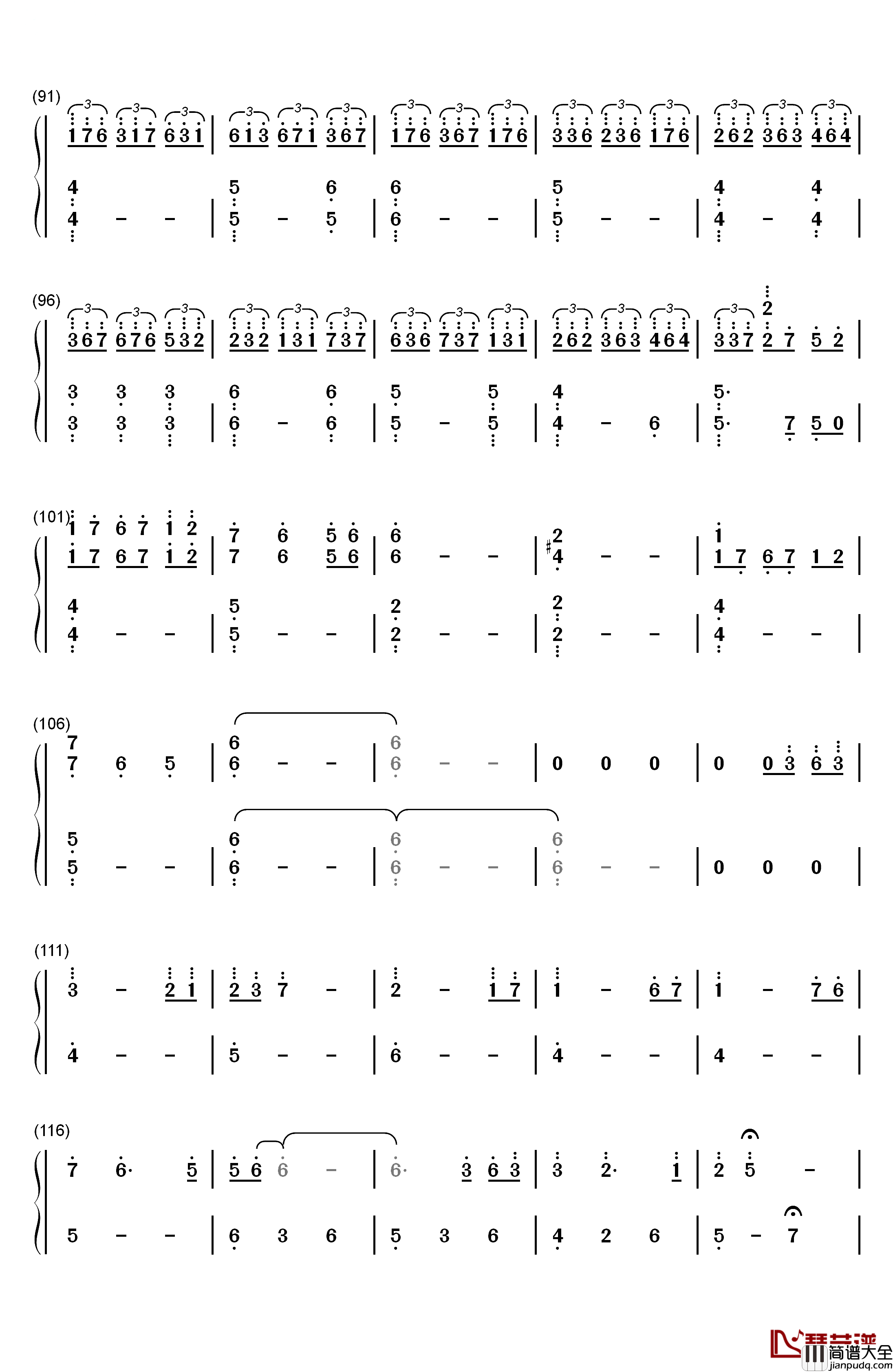 Arwen's_Vigil钢琴简谱_数字双手_The_Piano_Guys