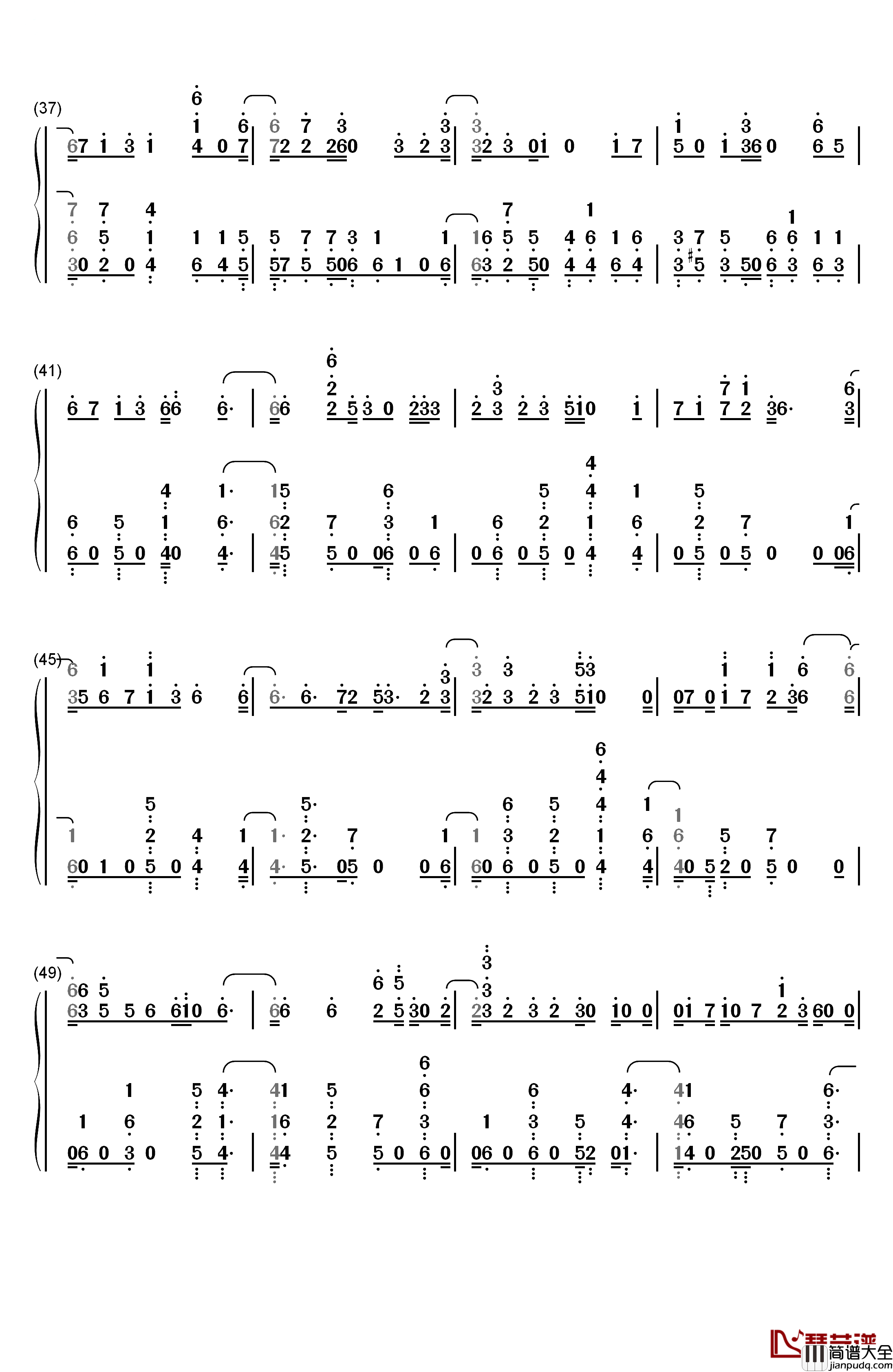 Byte钢琴简谱_数字双手_Martin_Garrix_Brooks