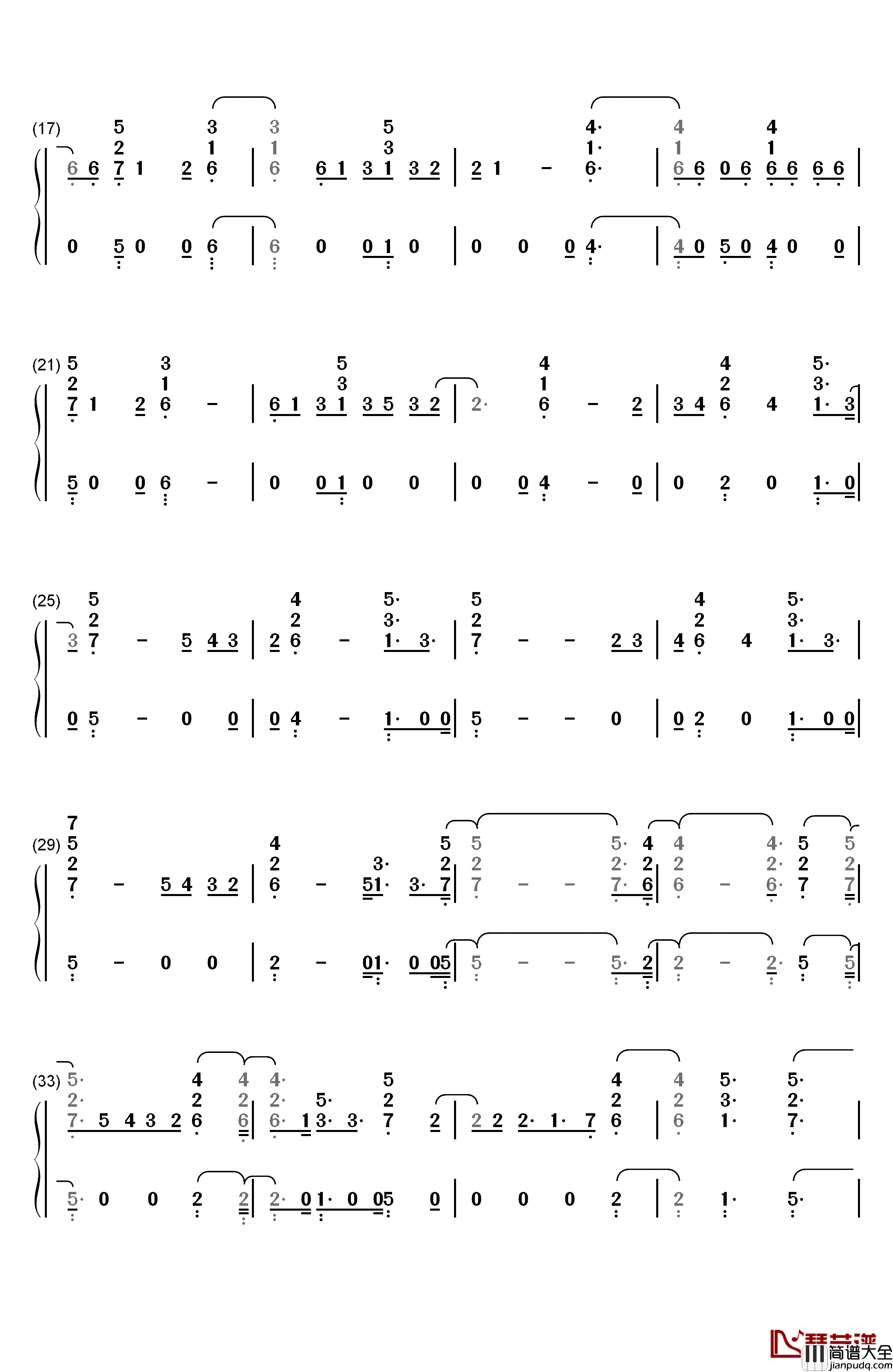 Disconnect钢琴简谱_数字双手_Clean_Bandit_ft_Marina