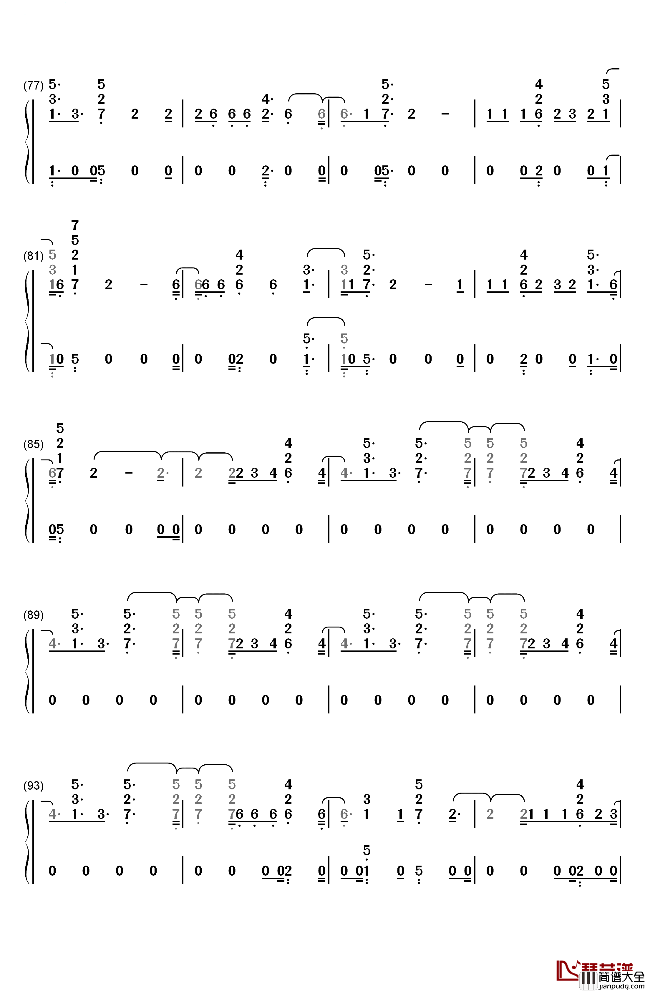 Disconnect钢琴简谱_数字双手_Clean_Bandit_ft_Marina