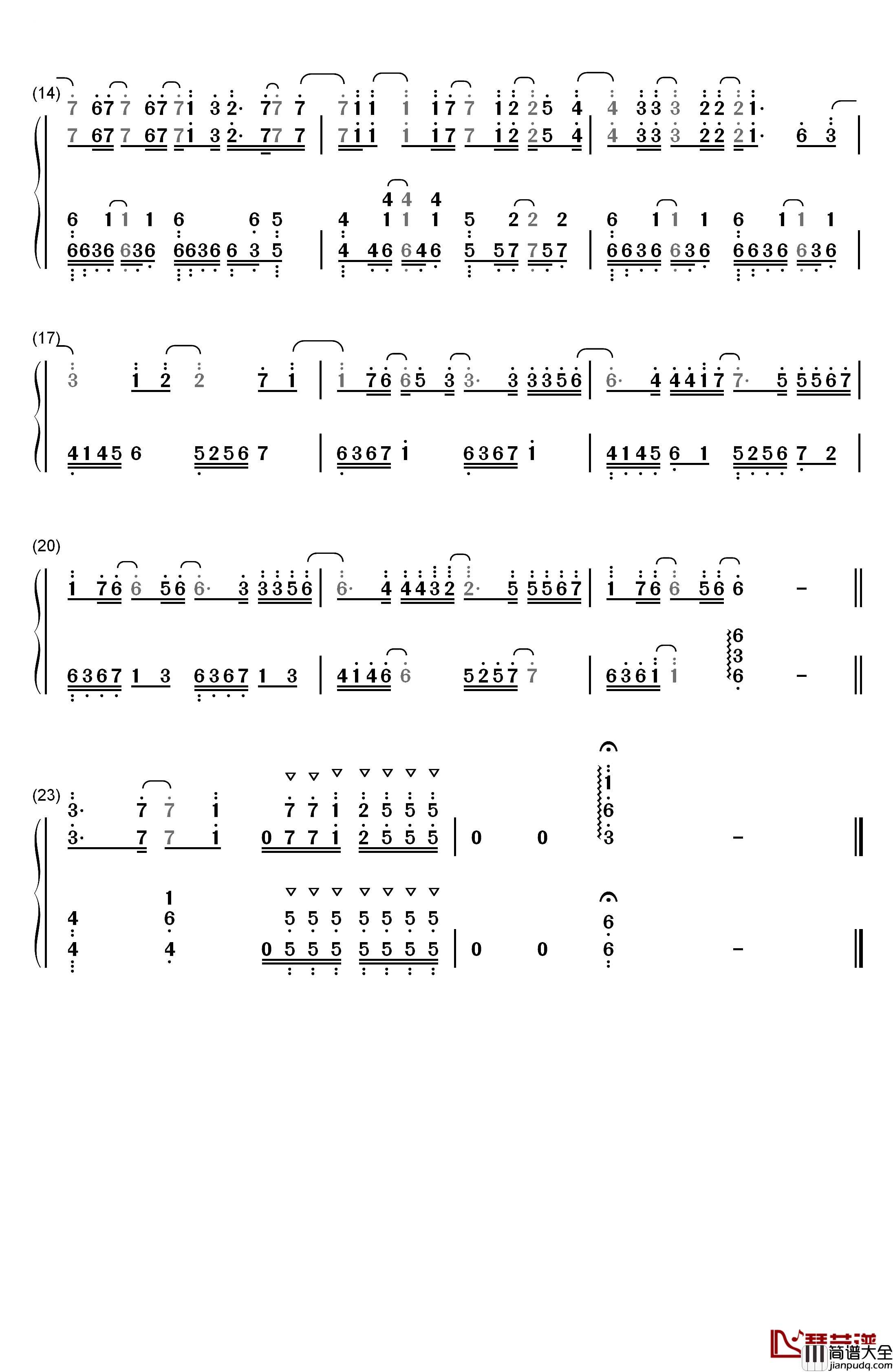 Désir钢琴简谱_数字双手_GARNiDELiA