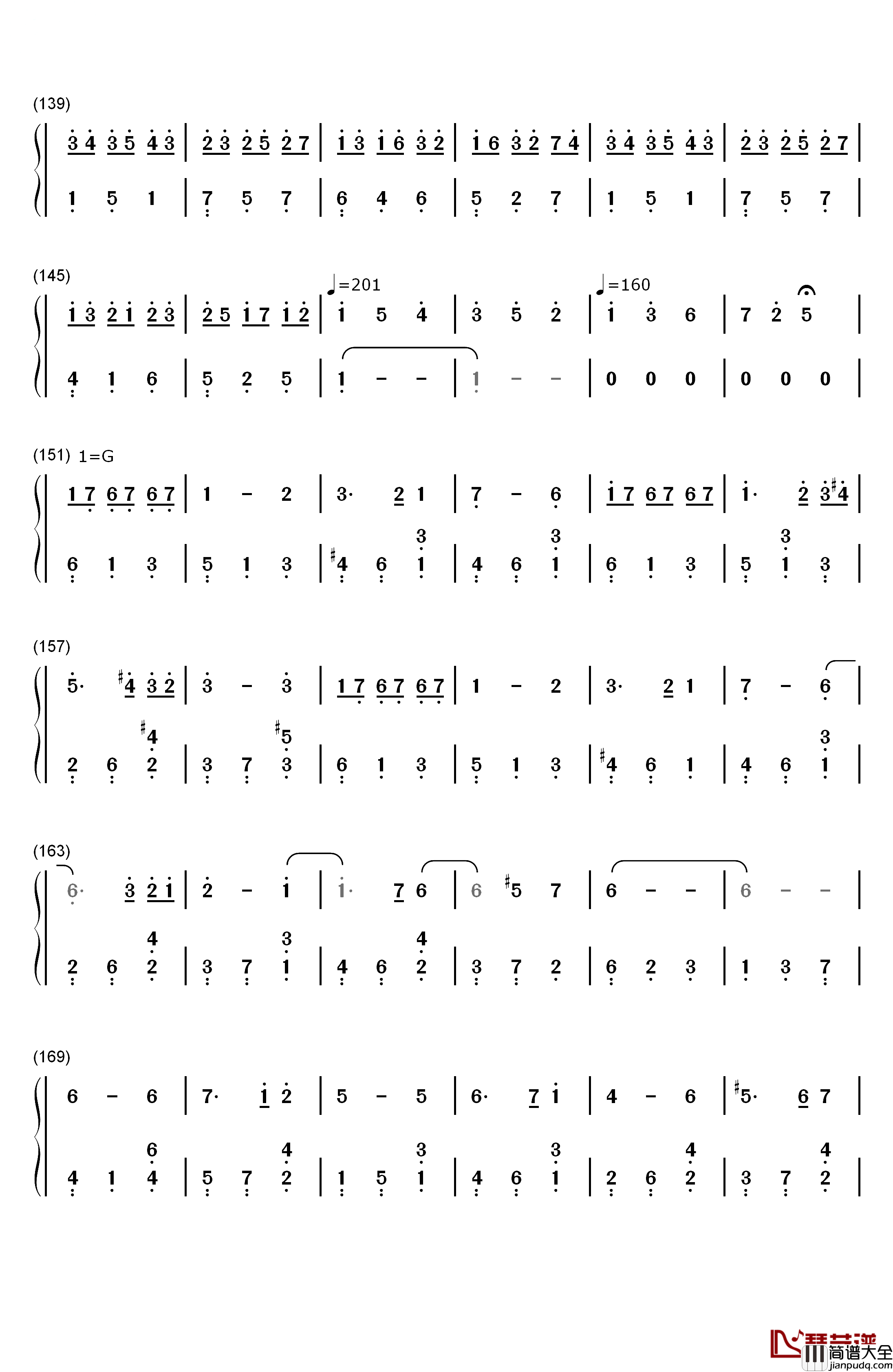 Granado_Espada钢琴简谱_数字双手_IMC_Games