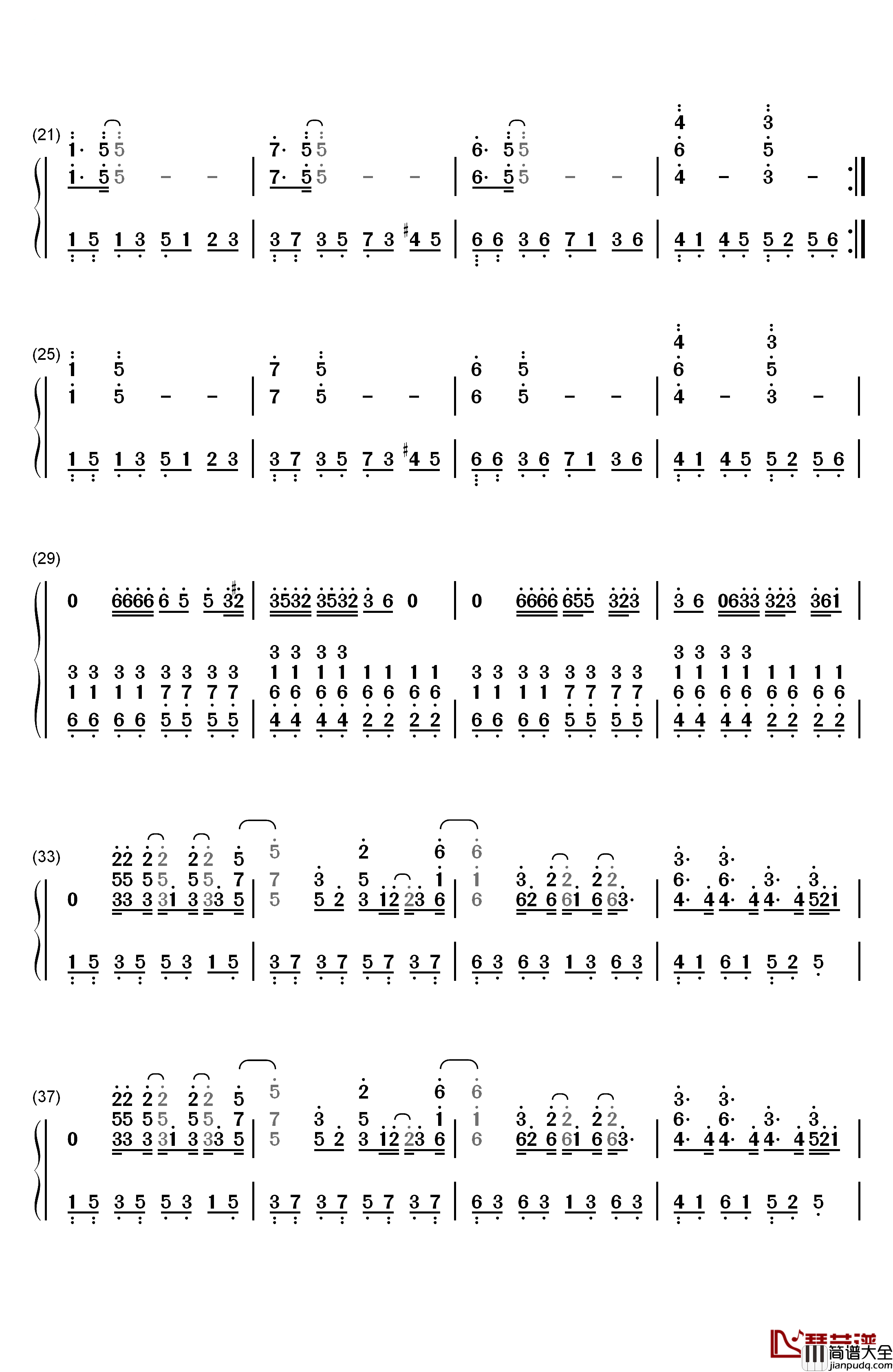 To_Be_Human钢琴简谱_数字双手_Sia