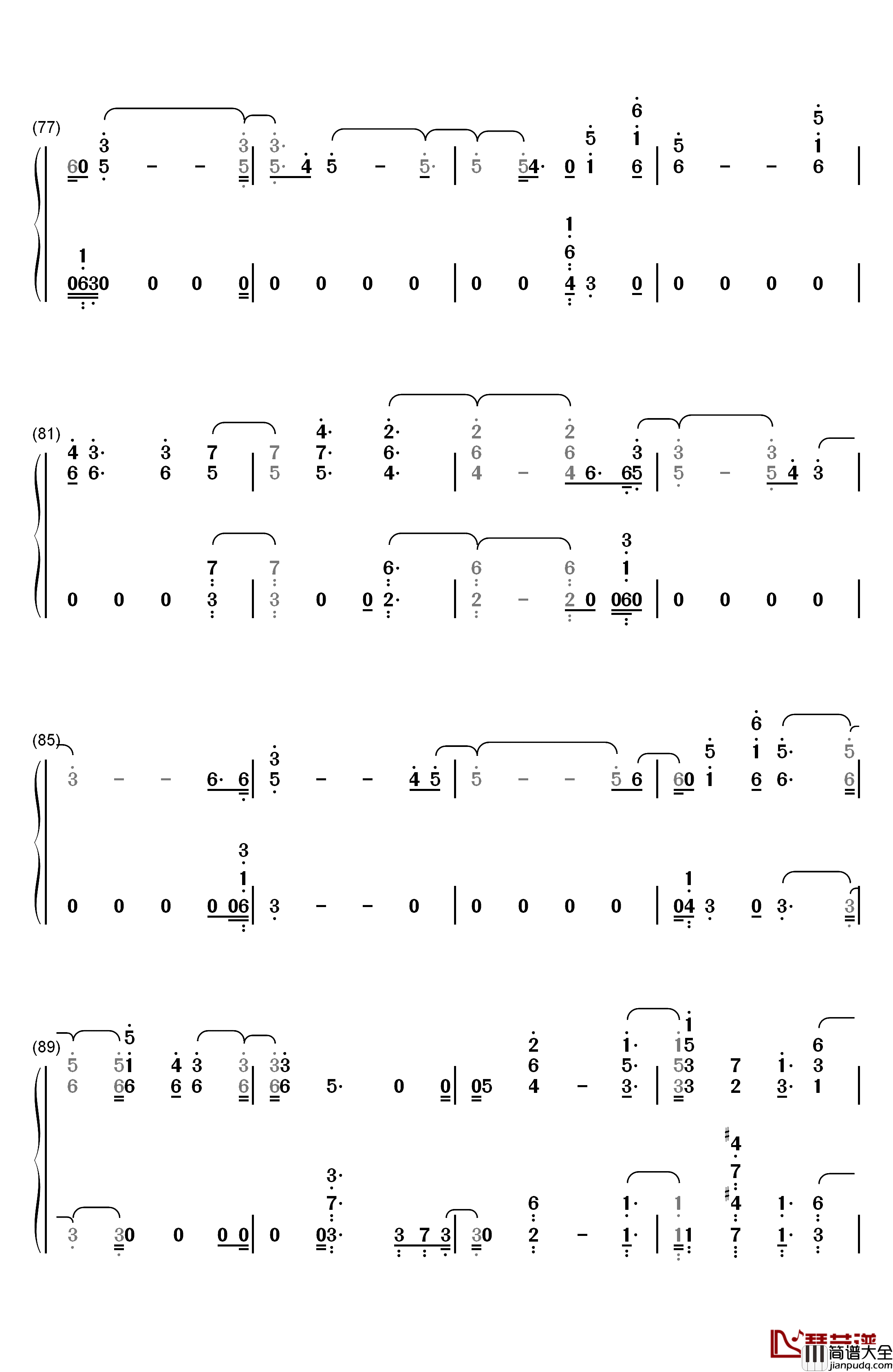 Kill_Jill钢琴简谱_数字双手_Big_Boi