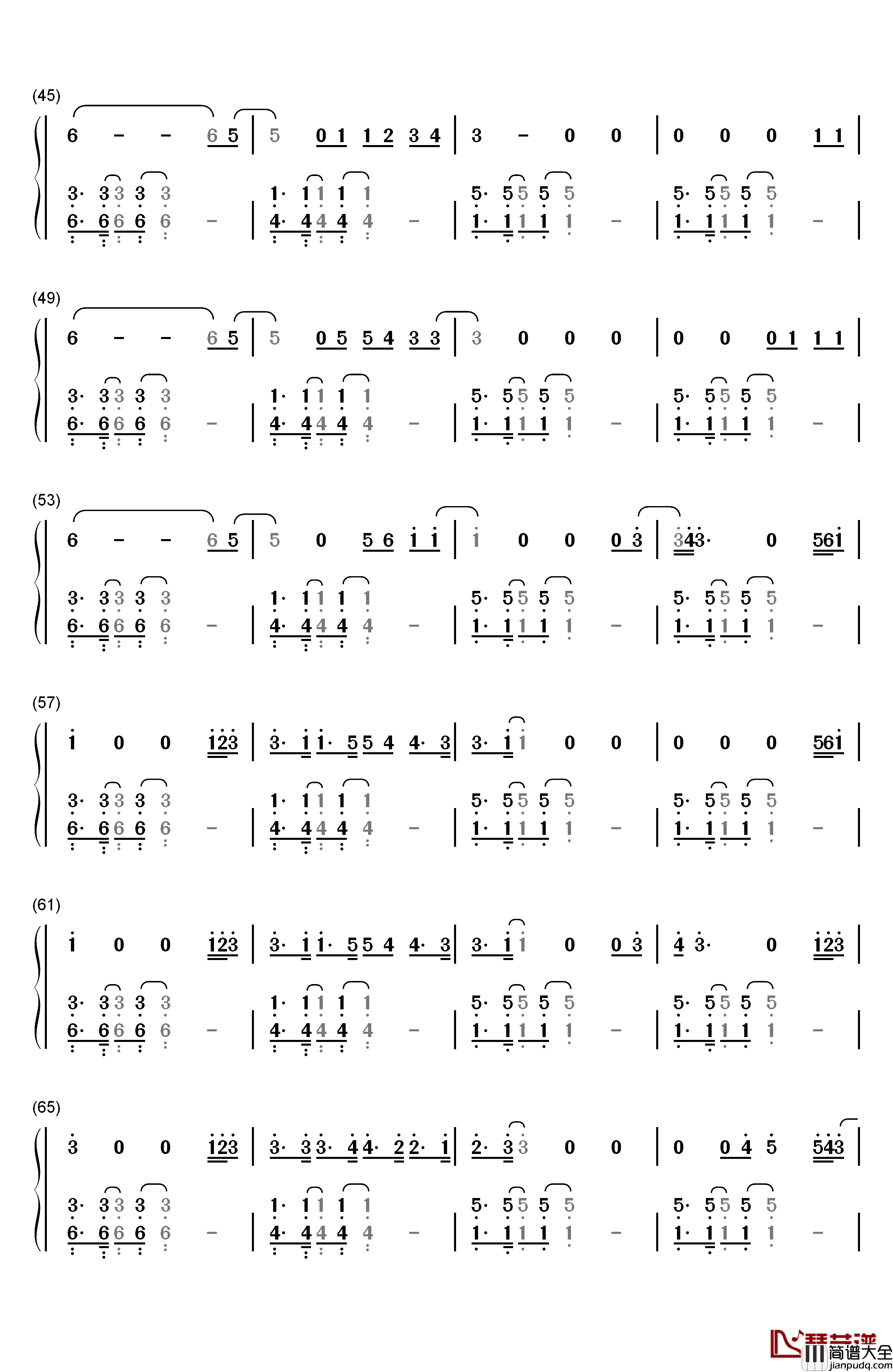 What_About_Us钢琴简谱_数字双手_P!nk