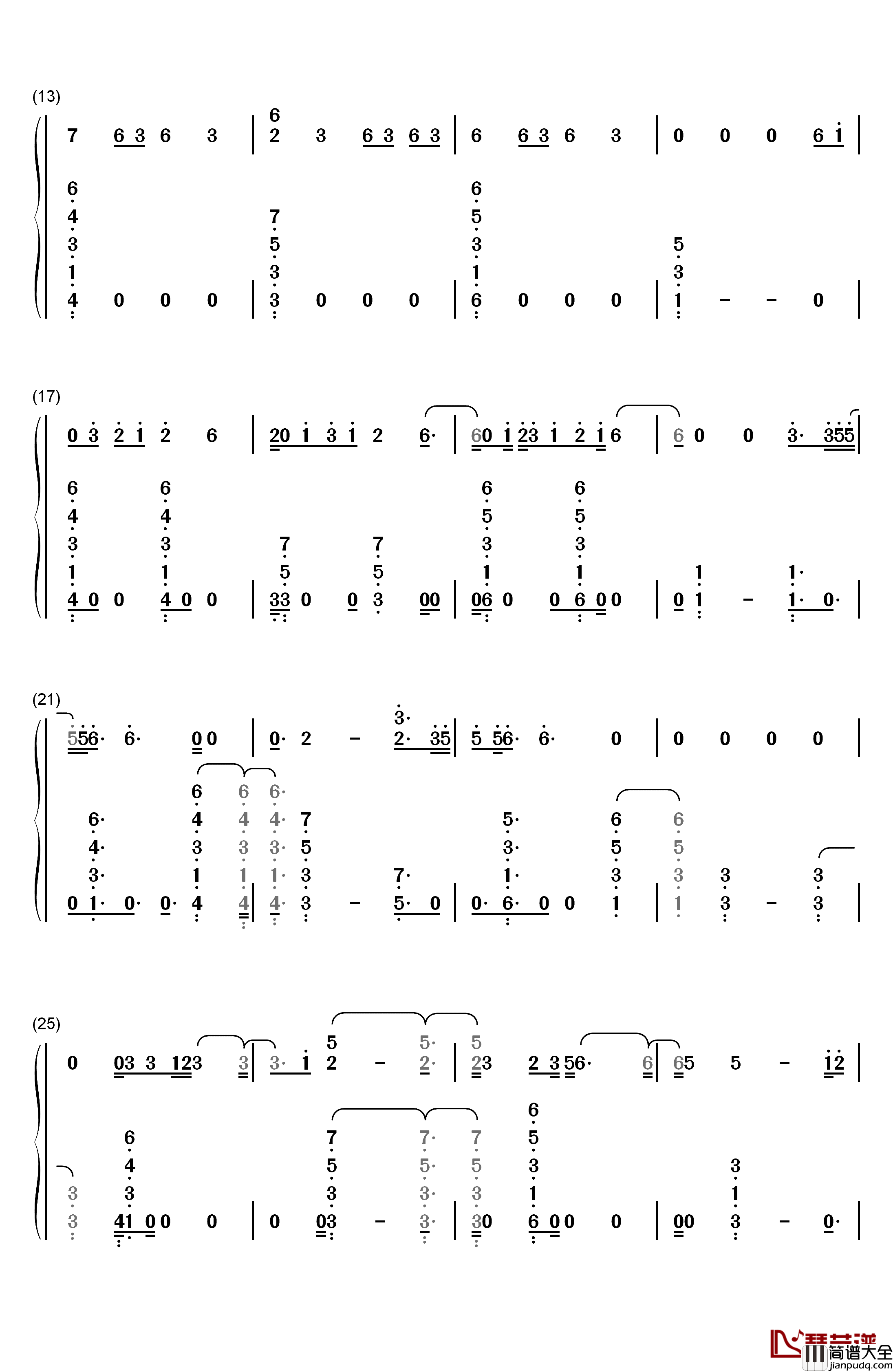 Loyalty钢琴简谱_数字双手_Kendrick_Lamar_Rihanna
