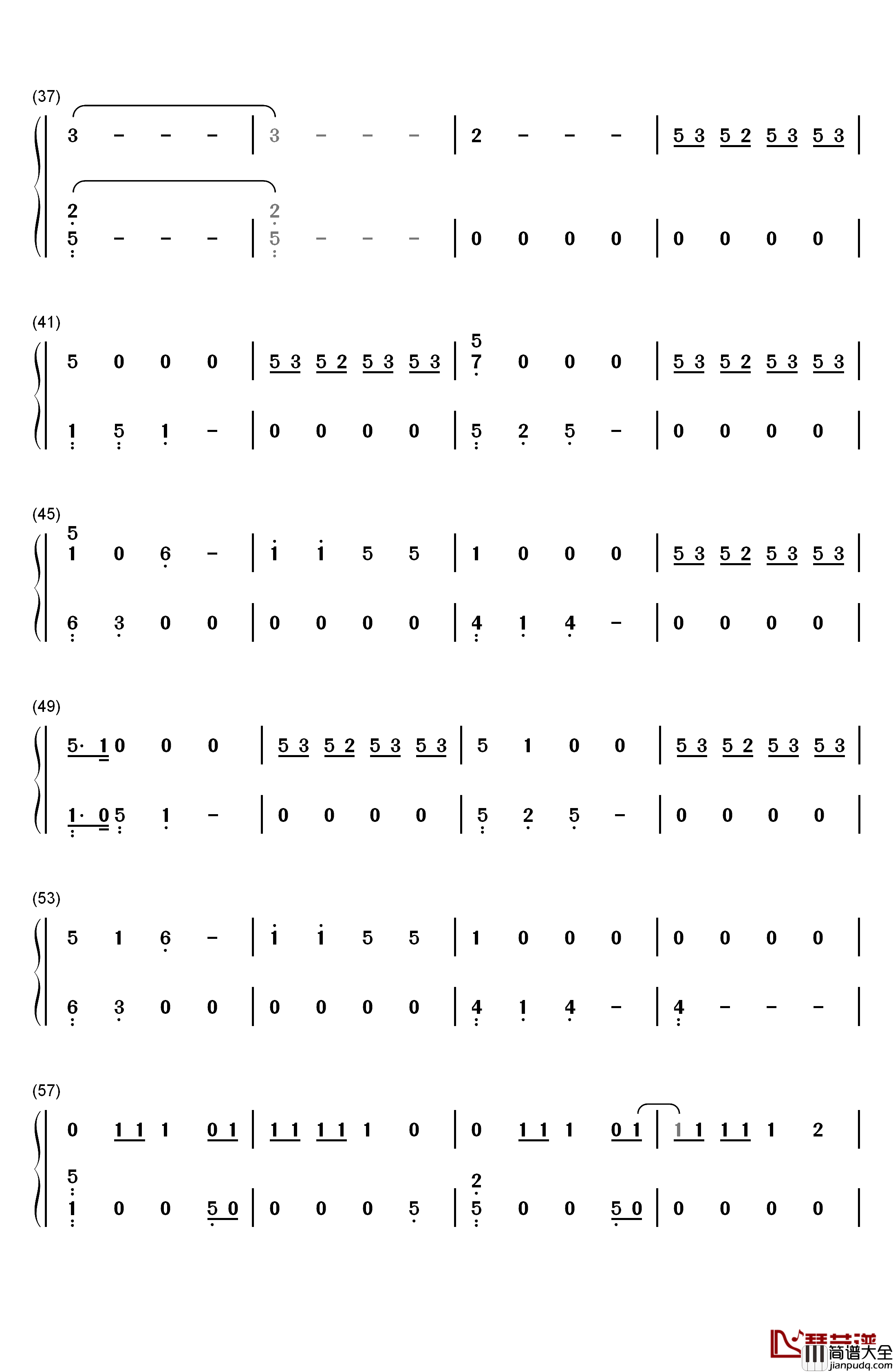 Rise_Up钢琴简谱_数字双手_Imagine_Dragons