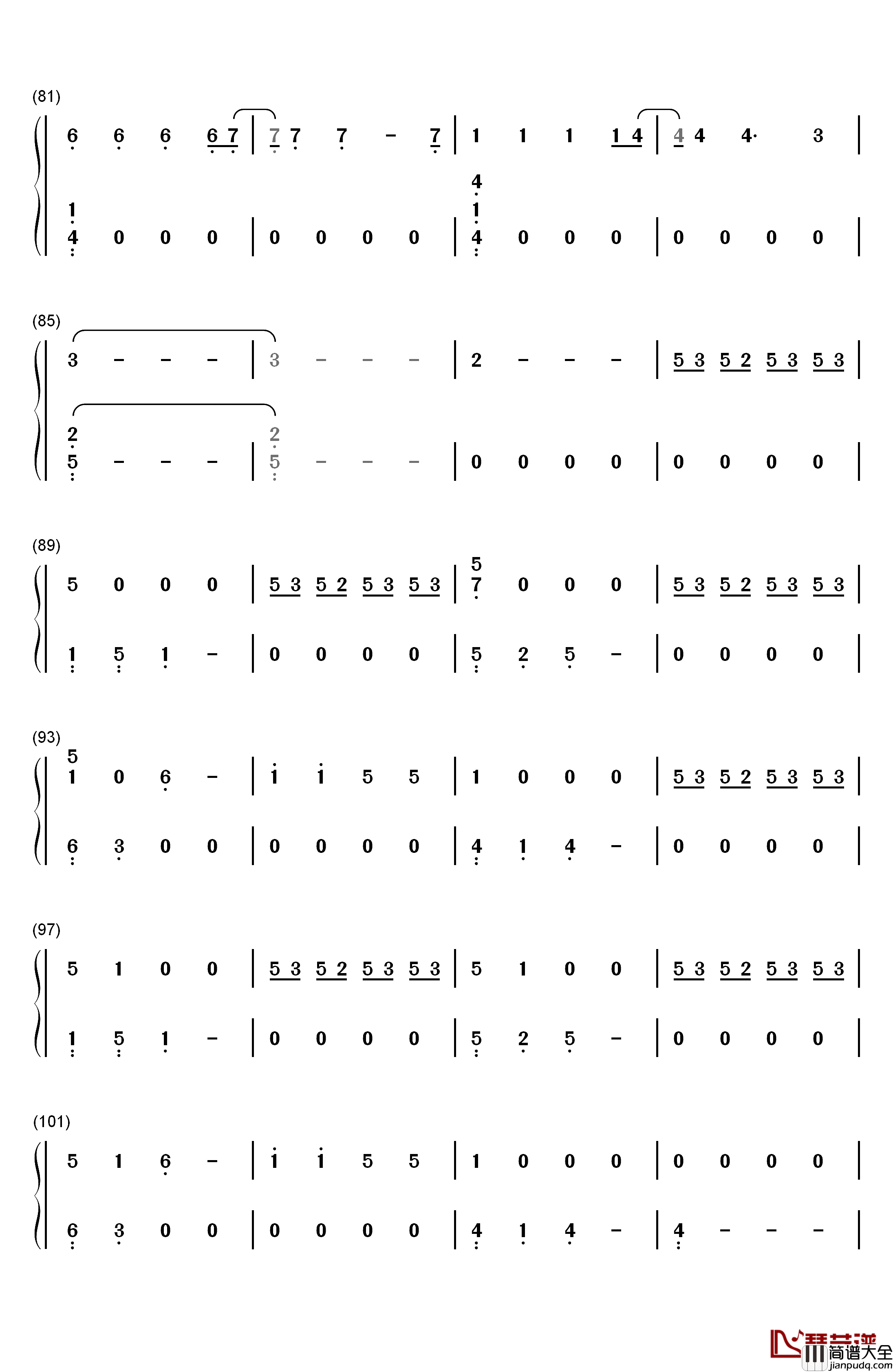 Rise_Up钢琴简谱_数字双手_Imagine_Dragons