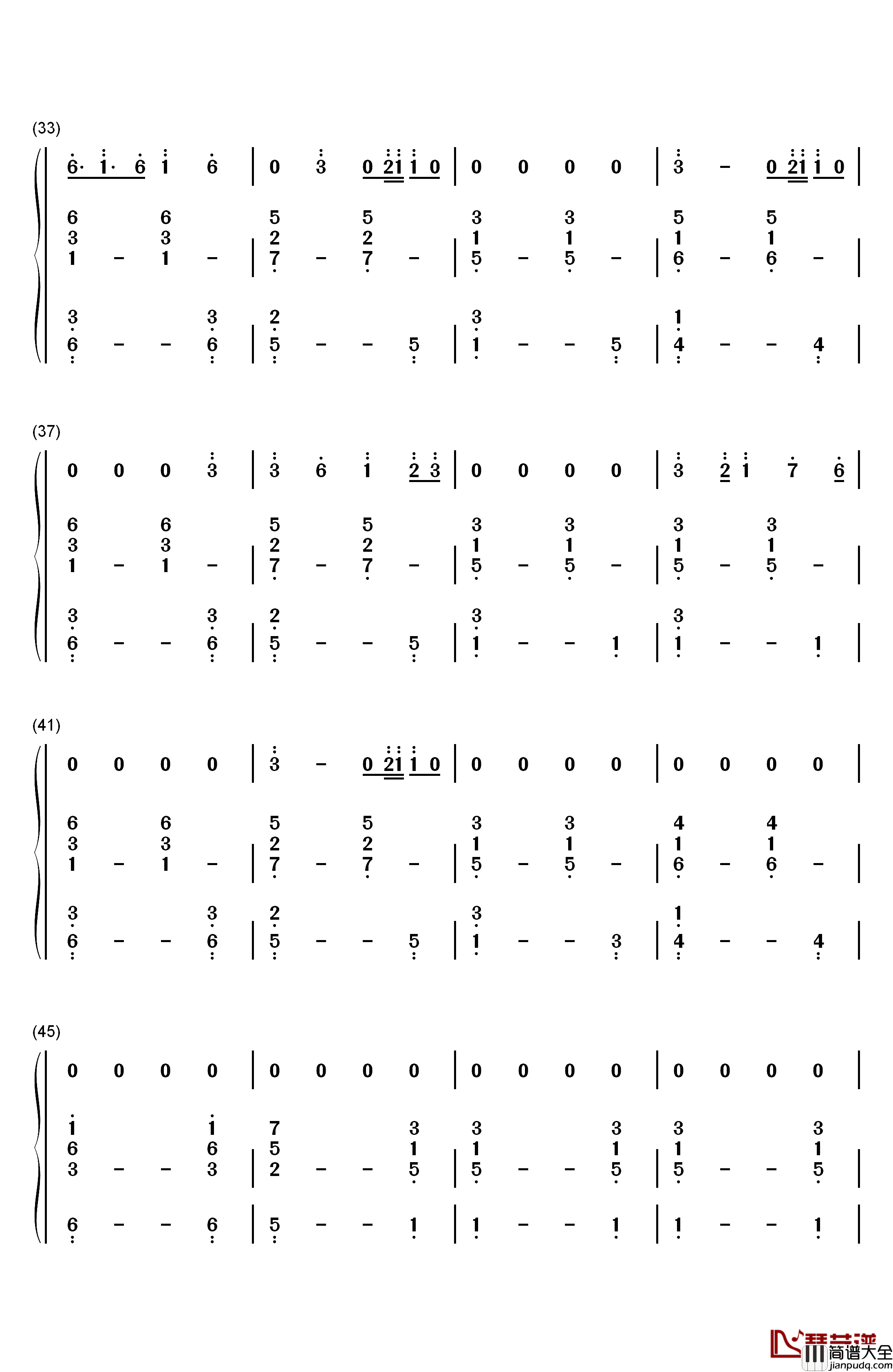 Praying钢琴简谱_数字双手_Kesha