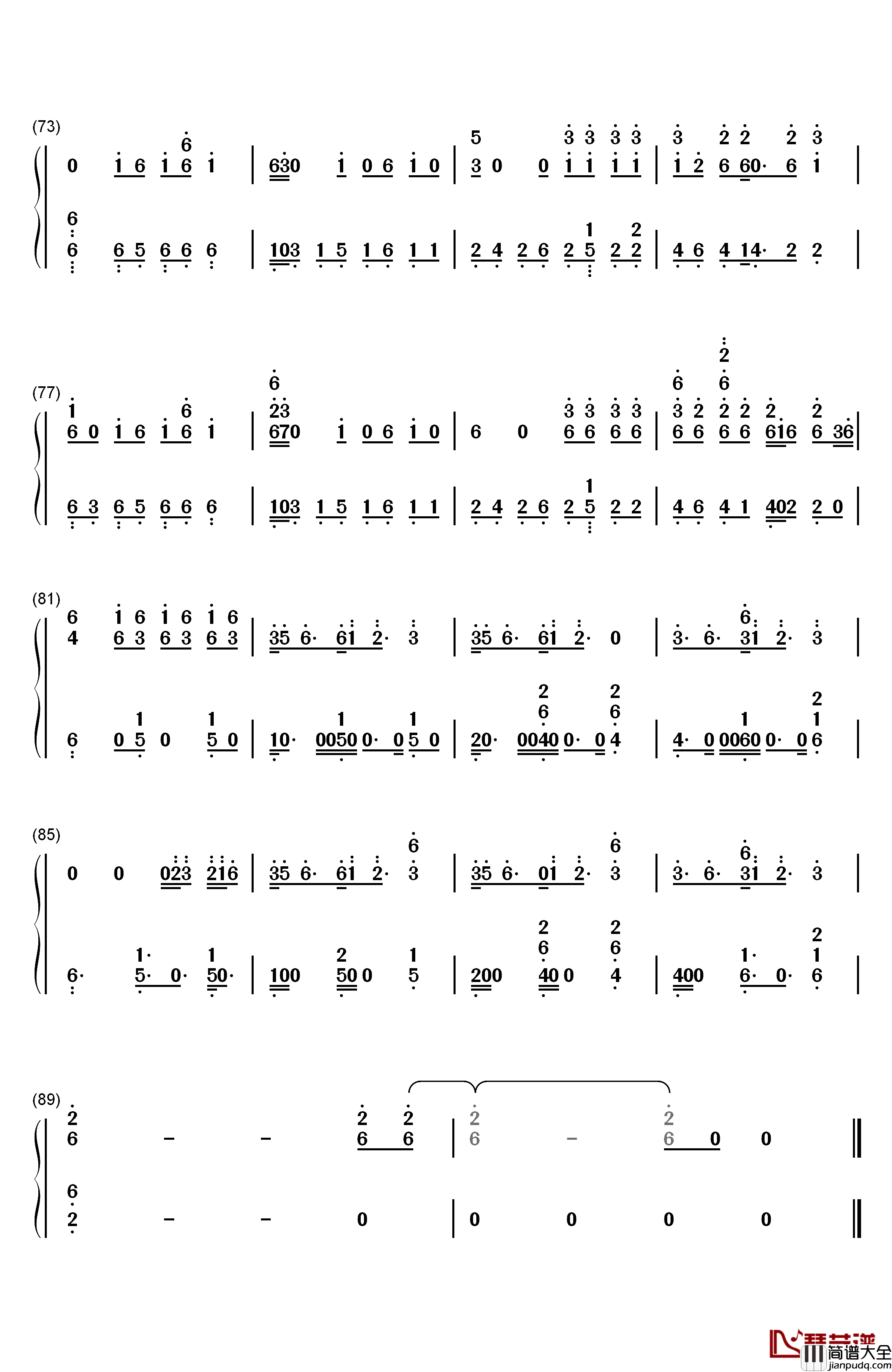 Woman钢琴简谱_数字双手_Kesha