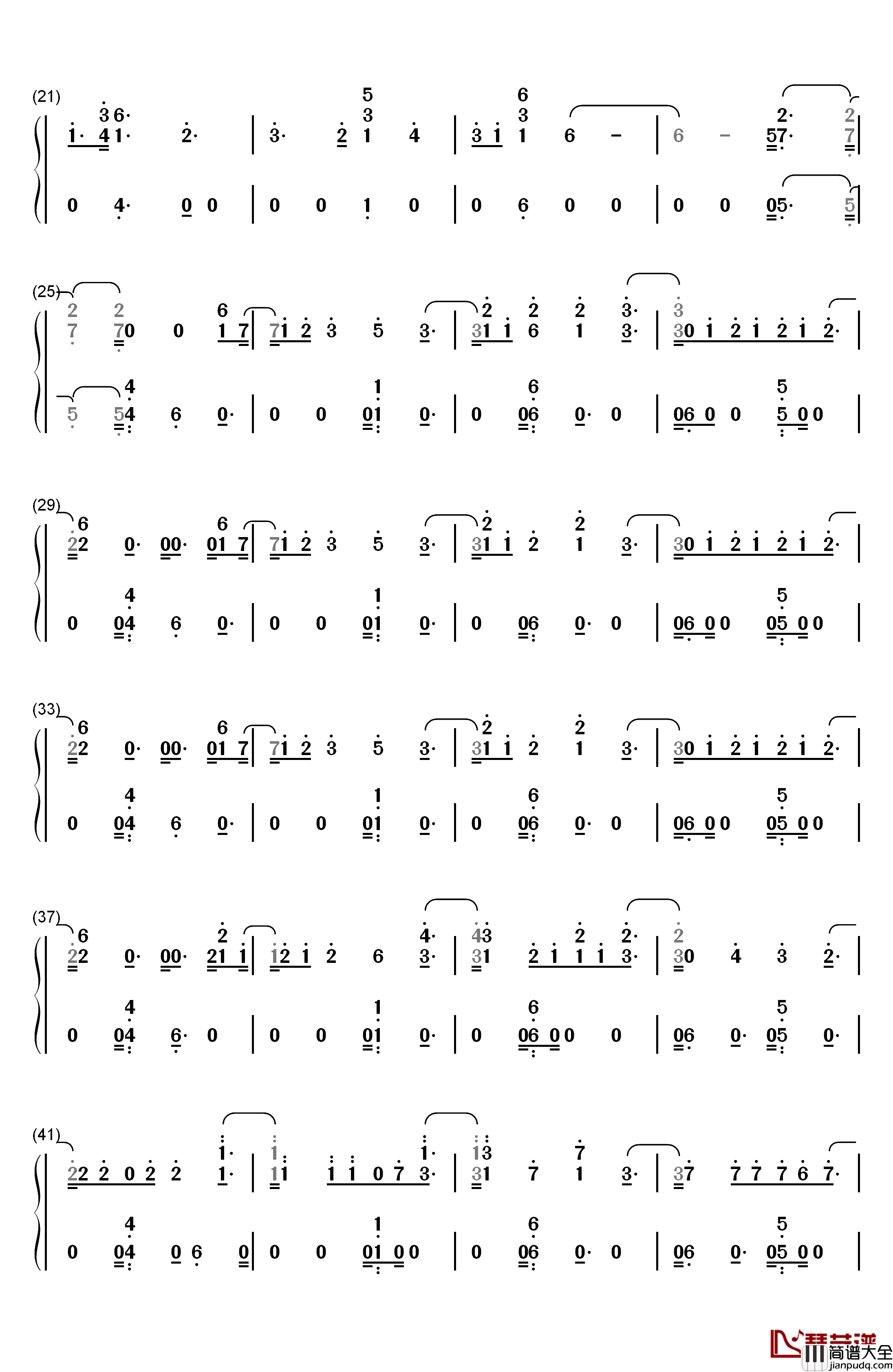 Why钢琴简谱_数字双手_Sabrina_Carpenter