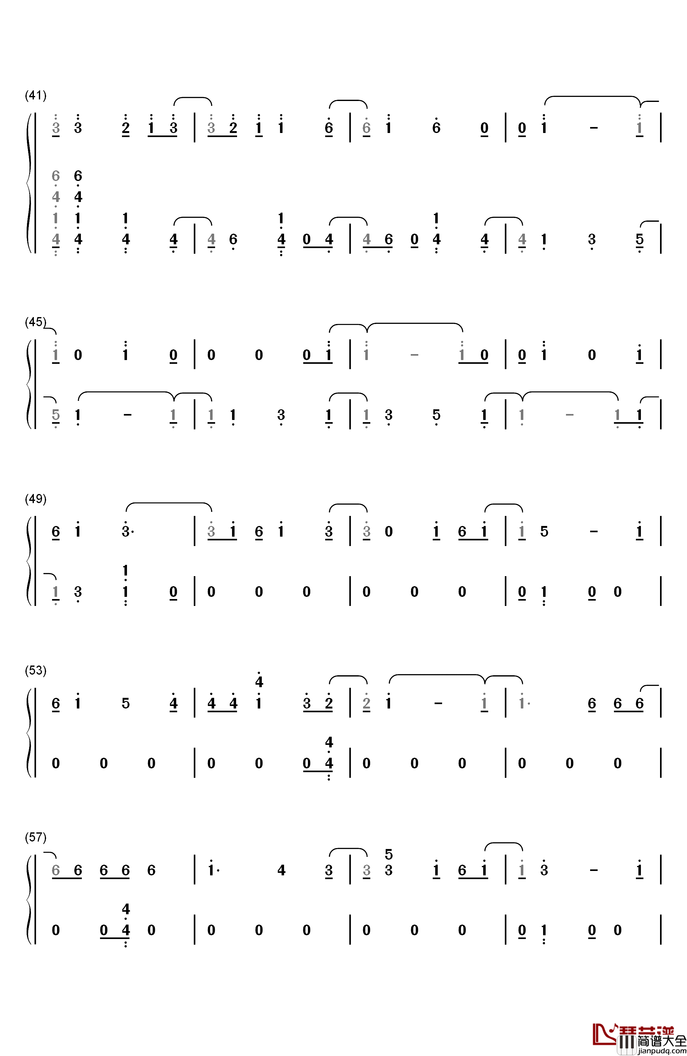 Thunder钢琴简谱_数字双手_Imagine_Dragons