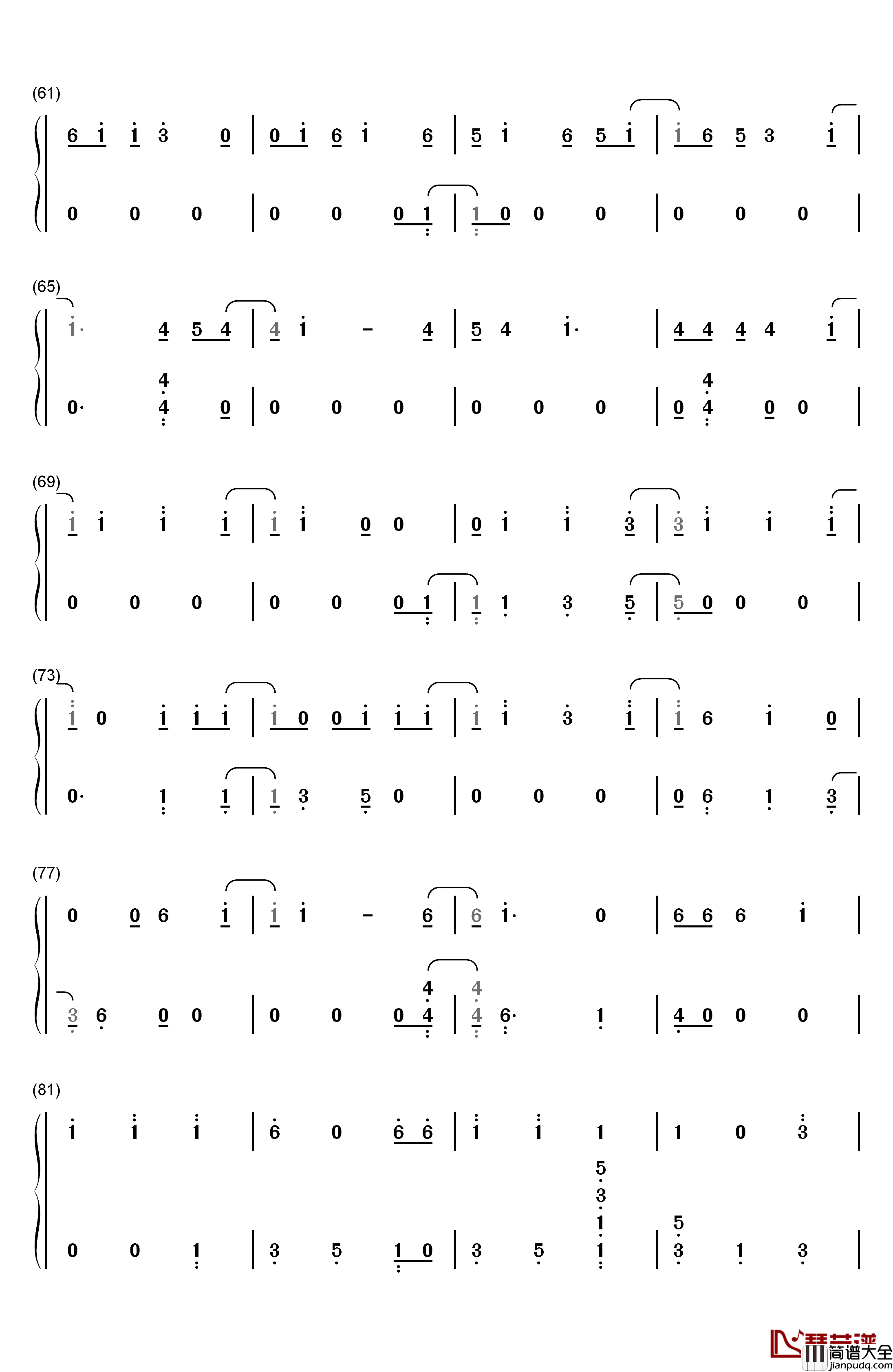 Thunder钢琴简谱_数字双手_Imagine_Dragons