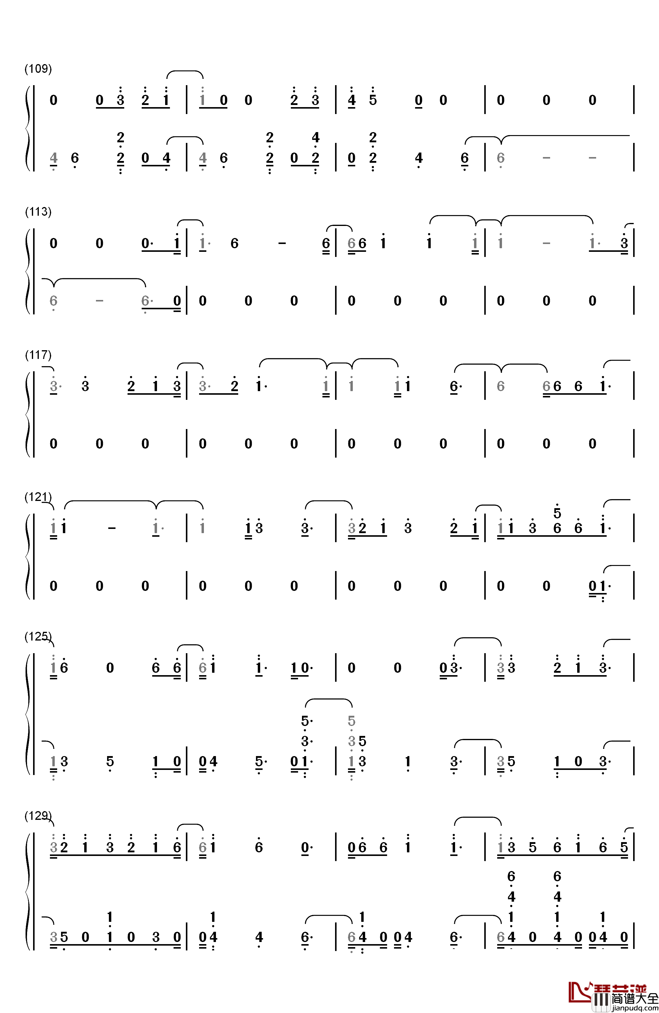 Thunder钢琴简谱_数字双手_Imagine_Dragons