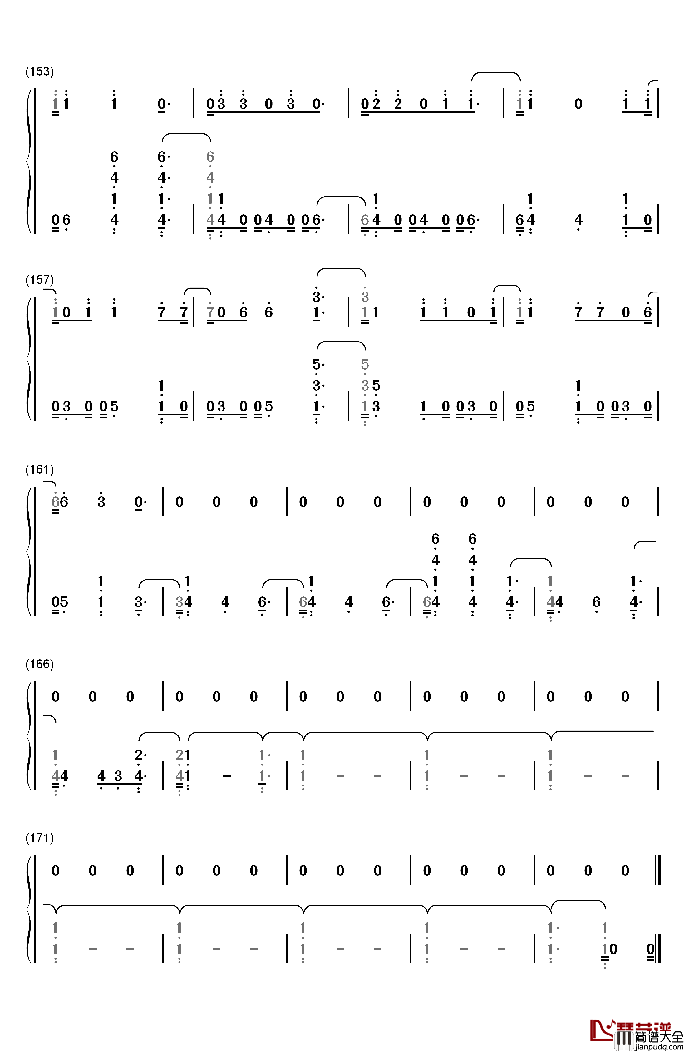 Thunder钢琴简谱_数字双手_Imagine_Dragons