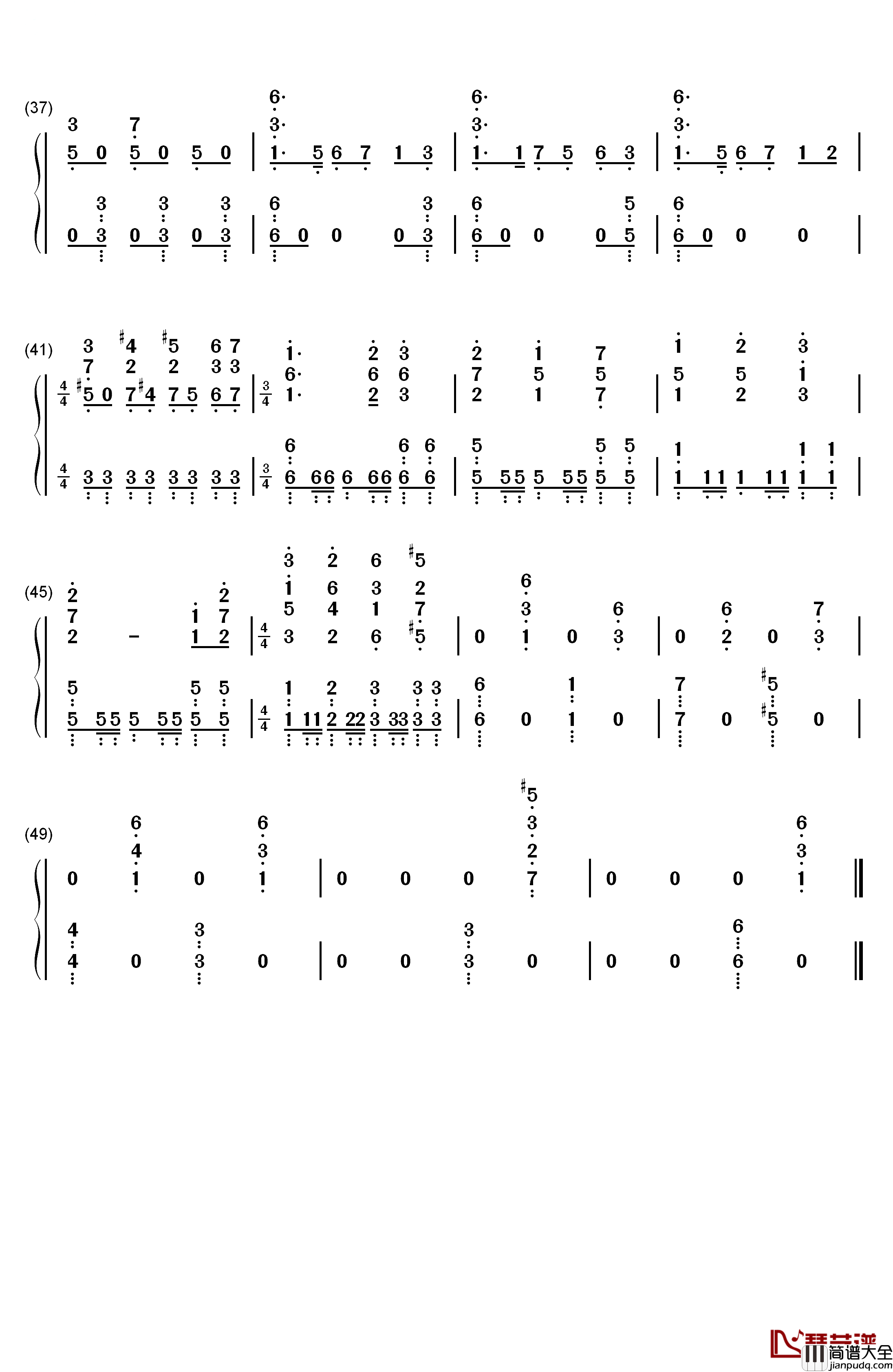 The_Medallion_Calls钢琴简谱_数字双手_Hans_Zimmer