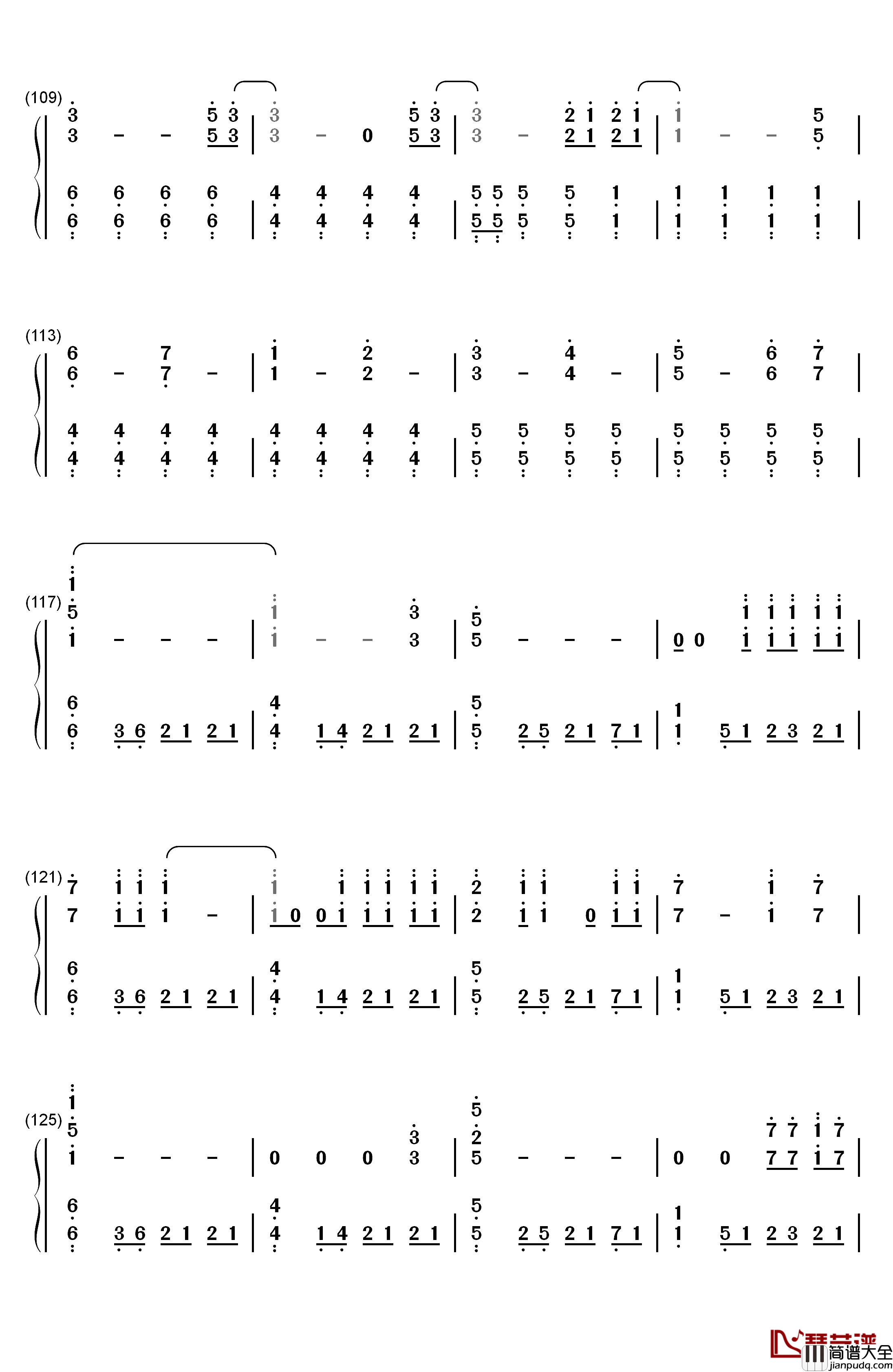 Shadow_of_Love钢琴简谱_数字双手_OLIVIA