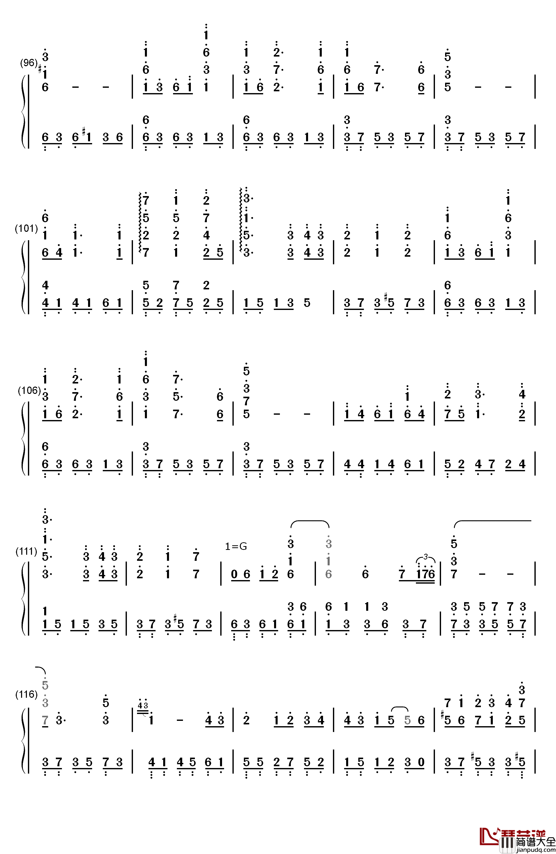 Everytime_You_Kissed_Me钢琴简谱_数字双手_Emily_Bindiger