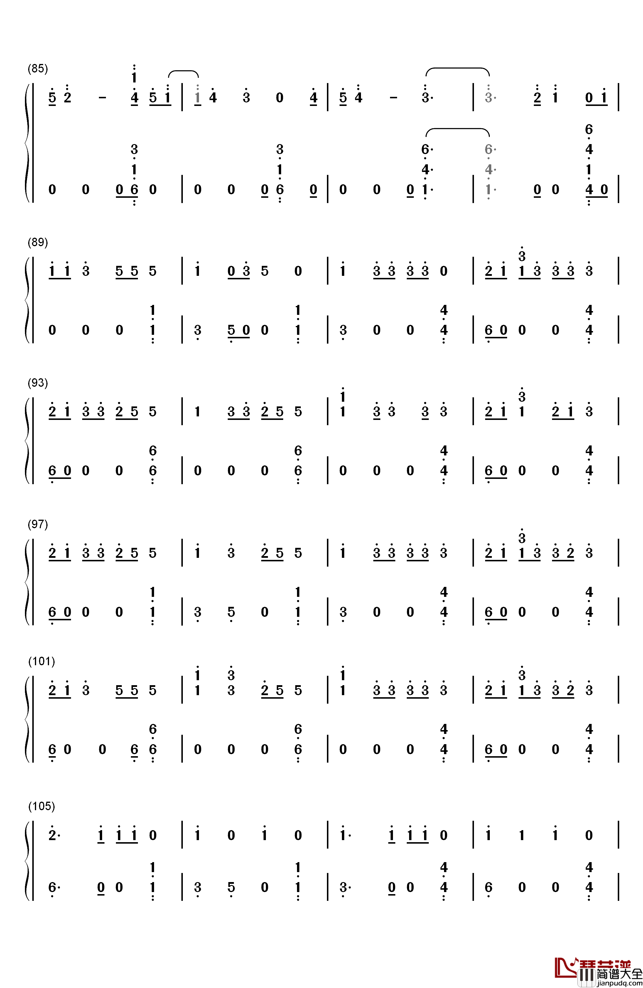 Hymn钢琴简谱_数字双手_Kesha