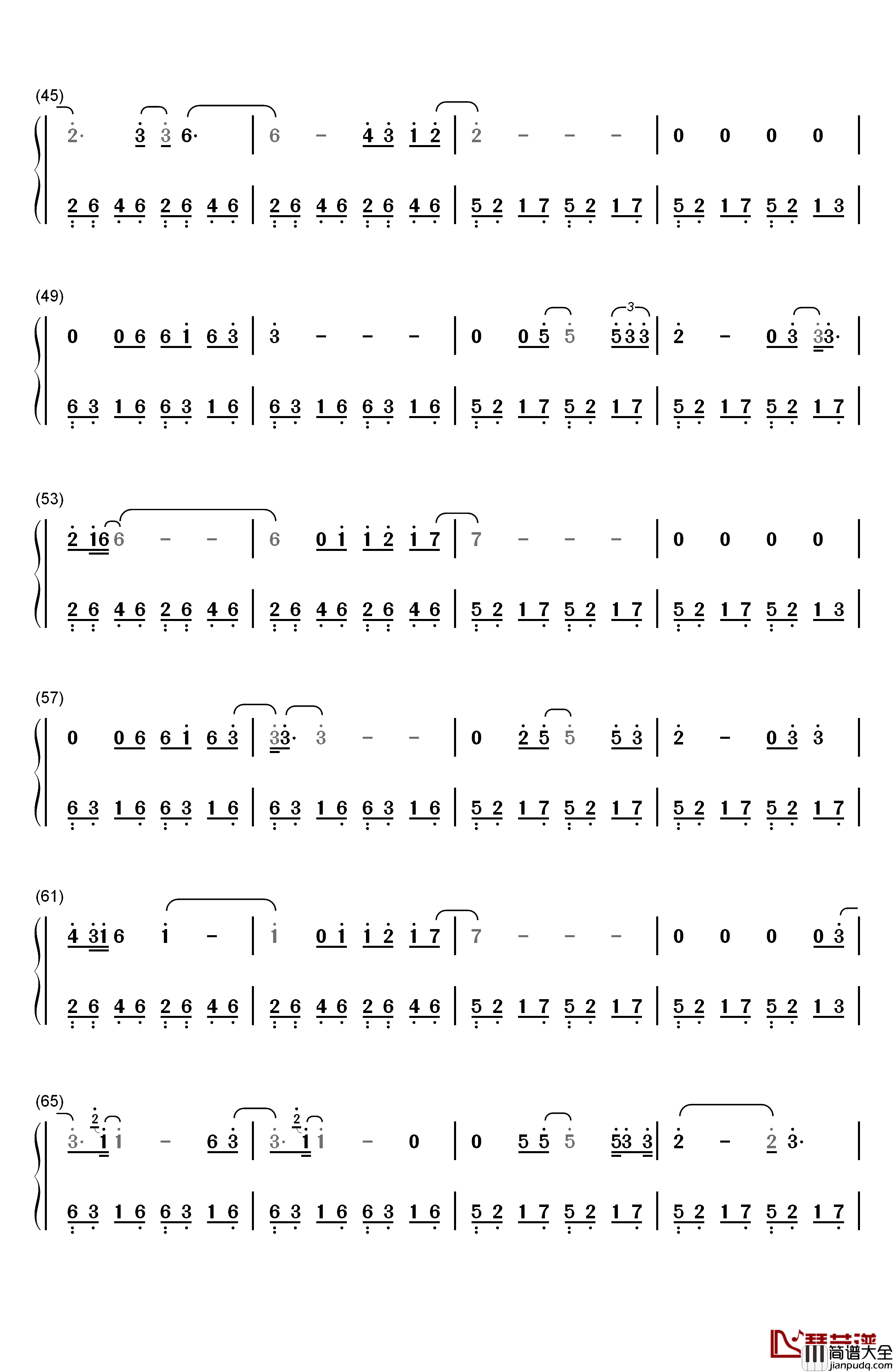 Cold_Little_Heart钢琴简谱_数字双手_Michael_Kiwanuka