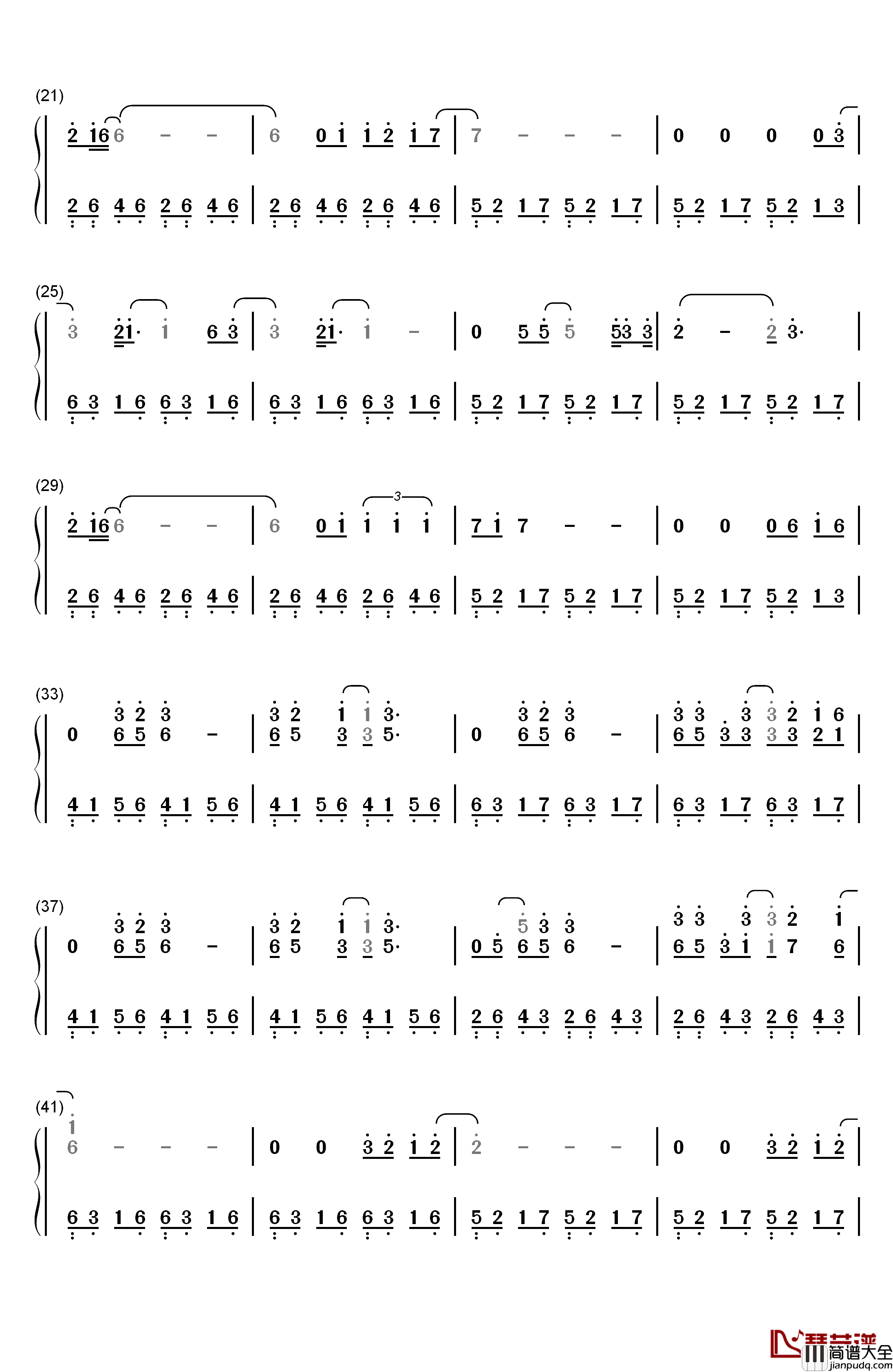 Cold_Little_Heart钢琴简谱_数字双手_Michael_Kiwanuka