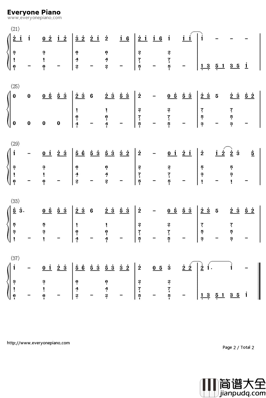 青花瓷简单版钢琴简谱_数字双手_周杰伦