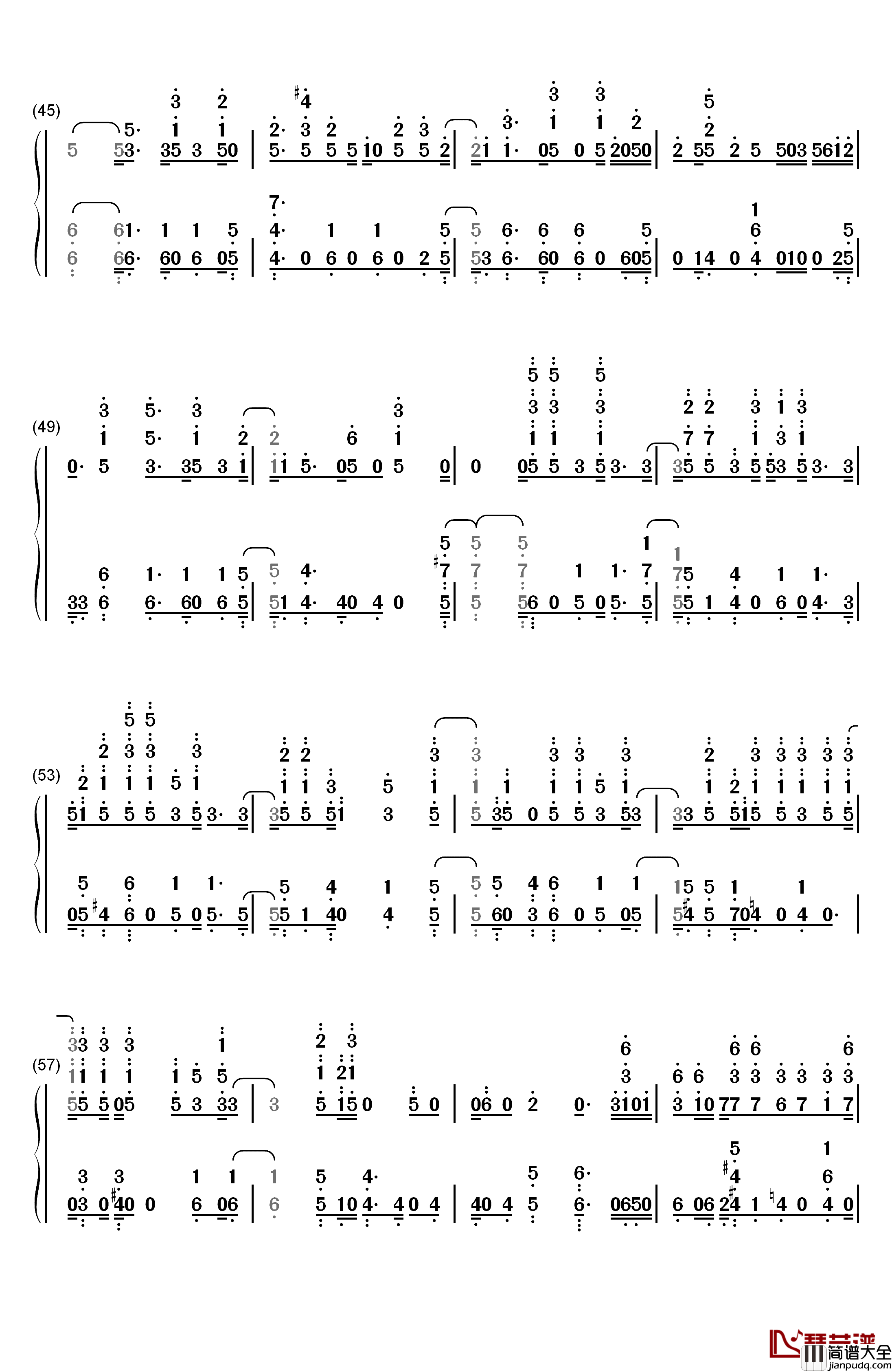 My_Type钢琴简谱_数字双手_The_Chainsmokers