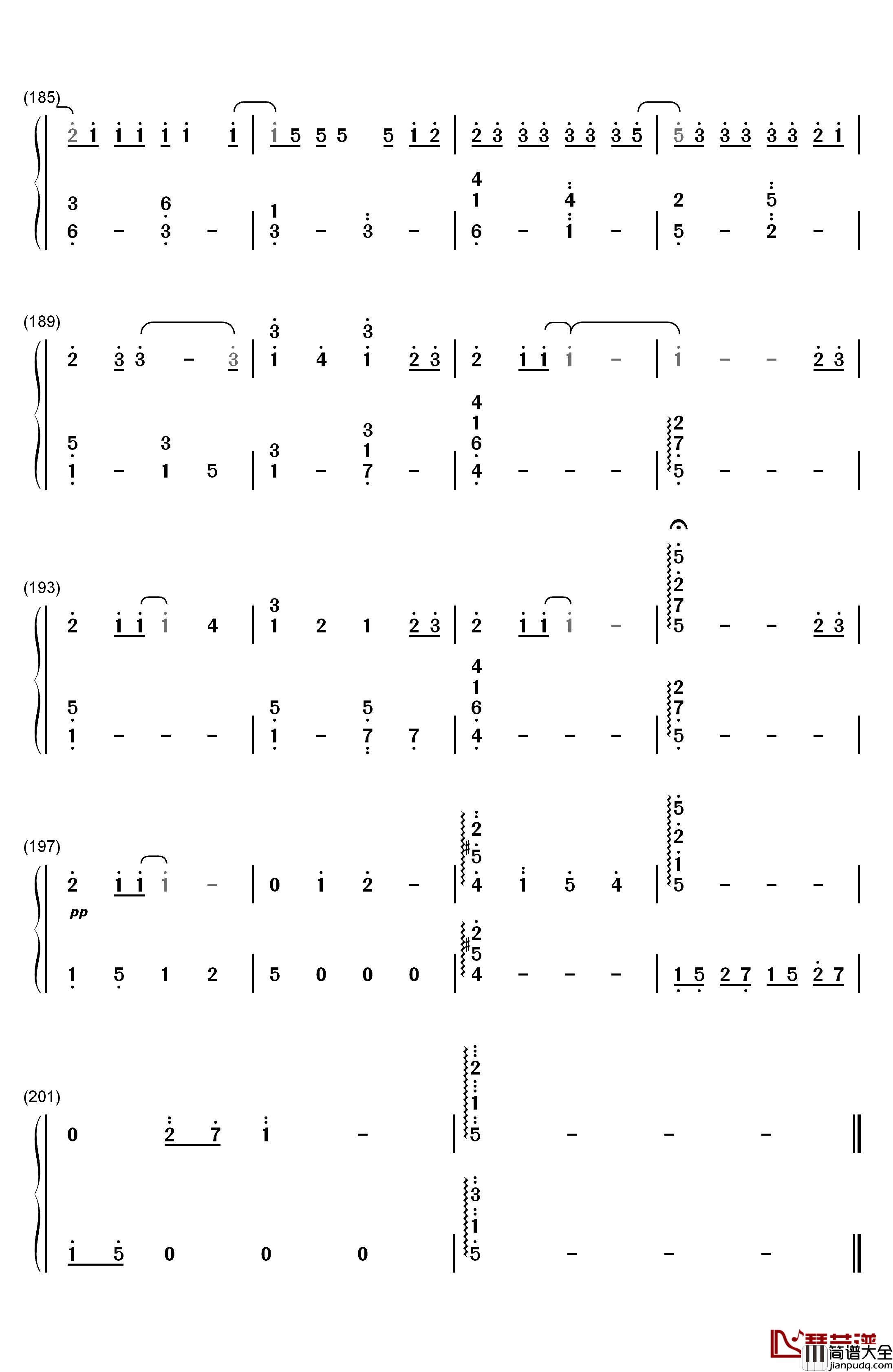 secret_base_君がくれたもの钢琴简谱_数字双手_ZONE