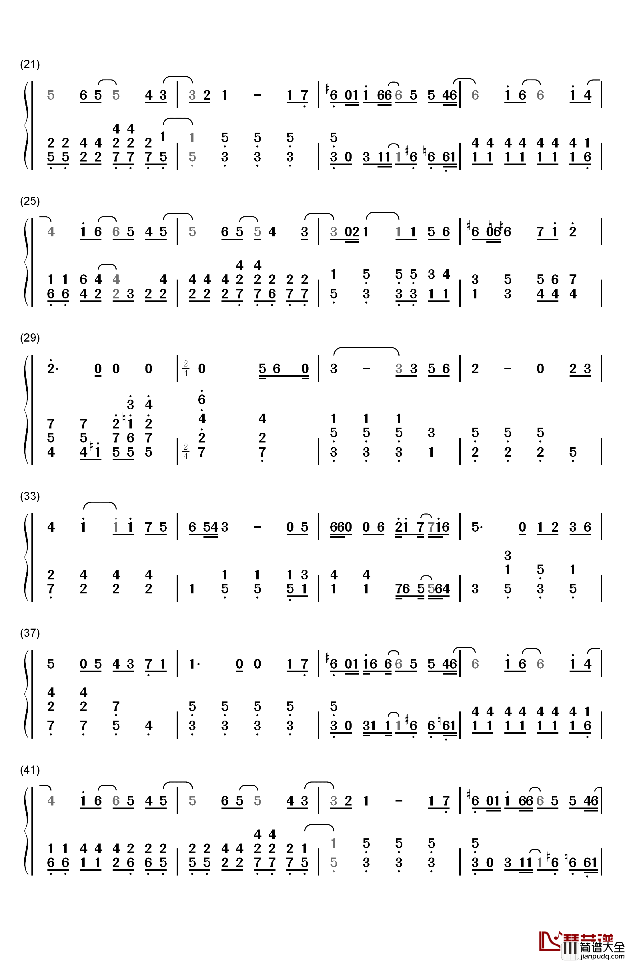 Hey_Jude钢琴简谱_数字双手_披头士乐队__The_Beatles