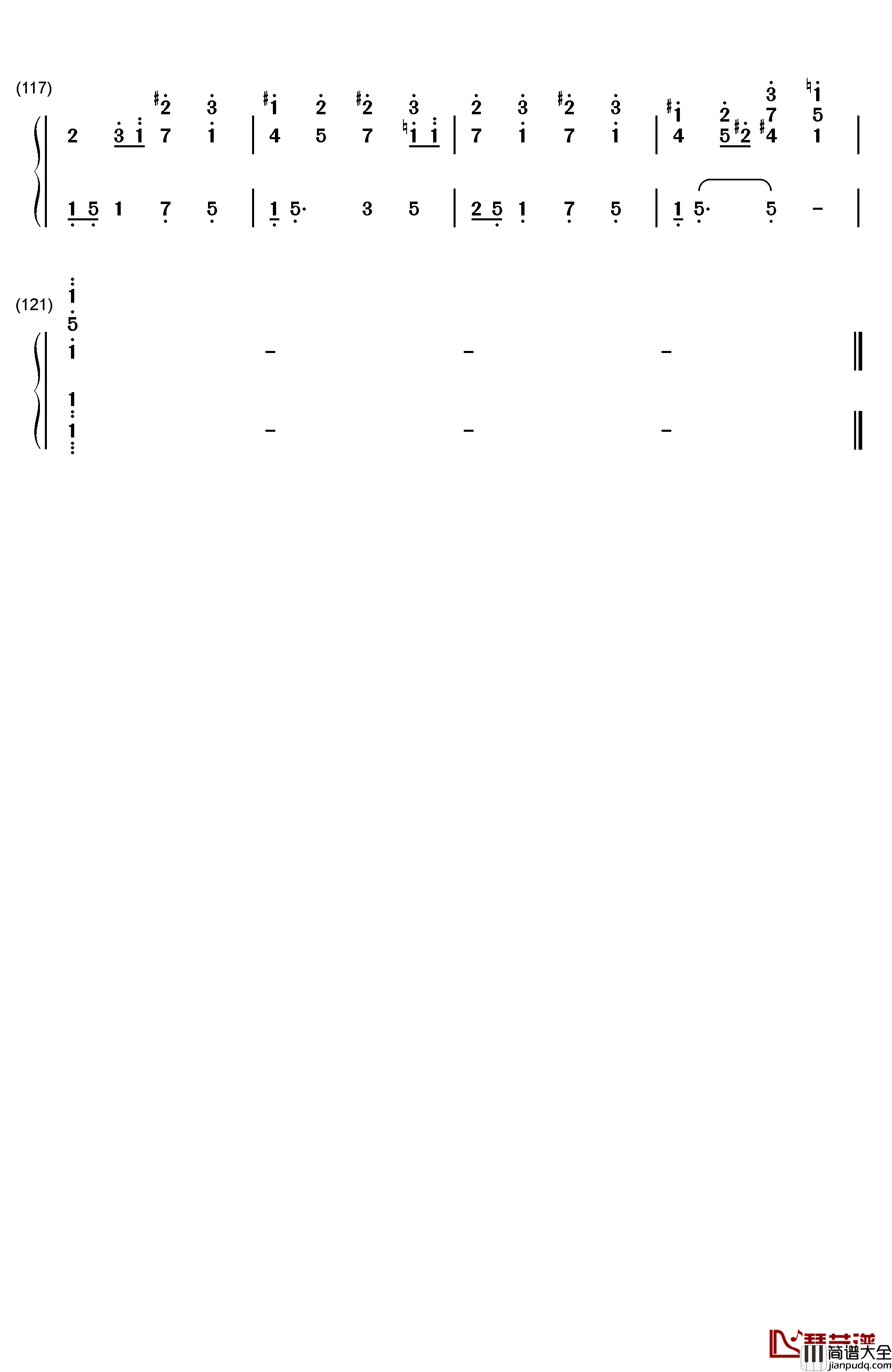 你还要我怎样钢琴简谱_数字双手_薛之谦