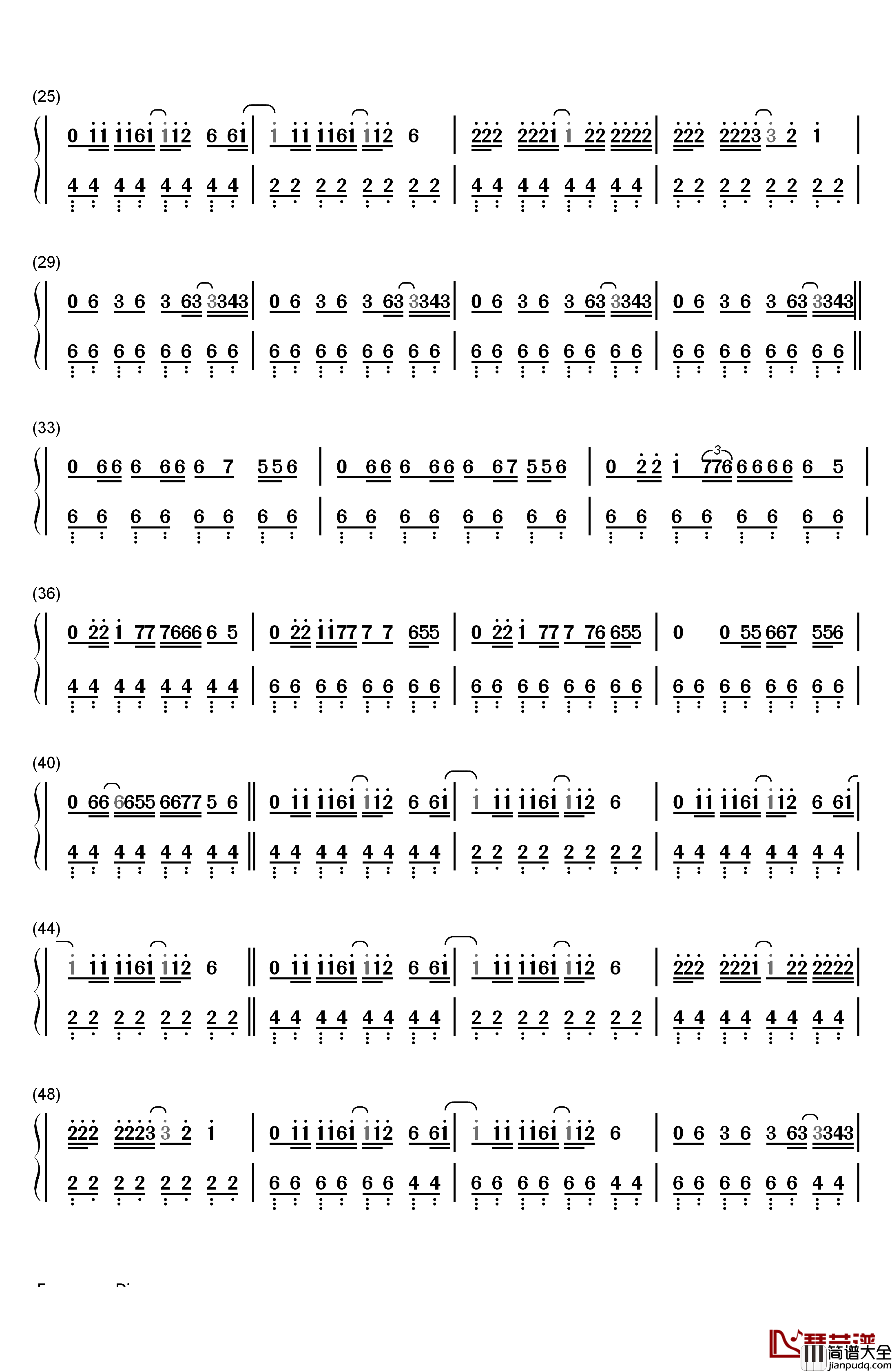 Crazy_in_Love钢琴简谱_数字双手_Beyoncé