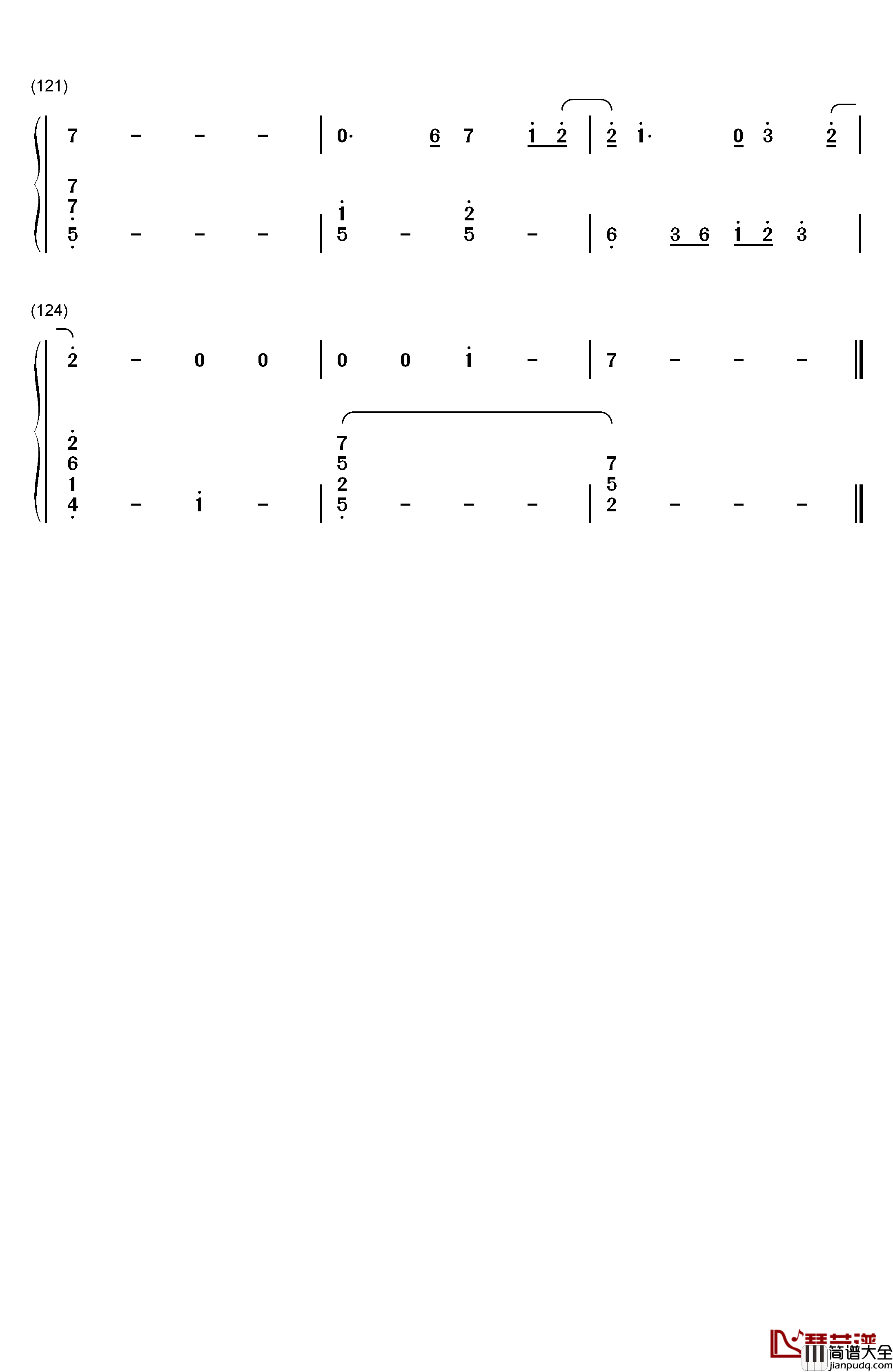Because_Of_You钢琴简谱_数字双手_凯莉·克莱森__Kelly_Clarkson