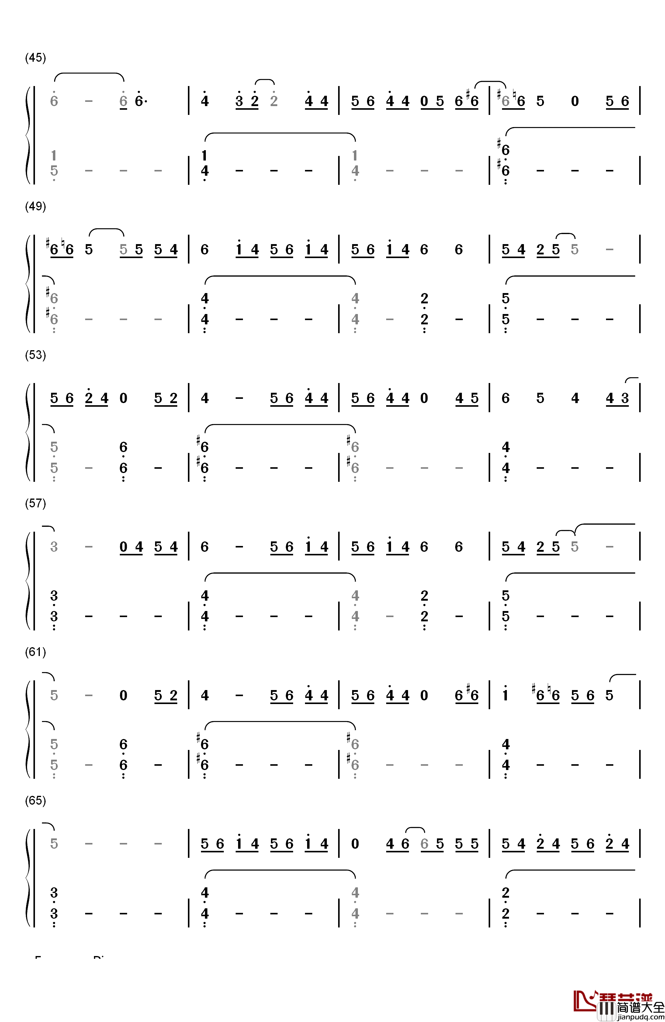 Hypnotised钢琴简谱_数字双手_Coldplay
