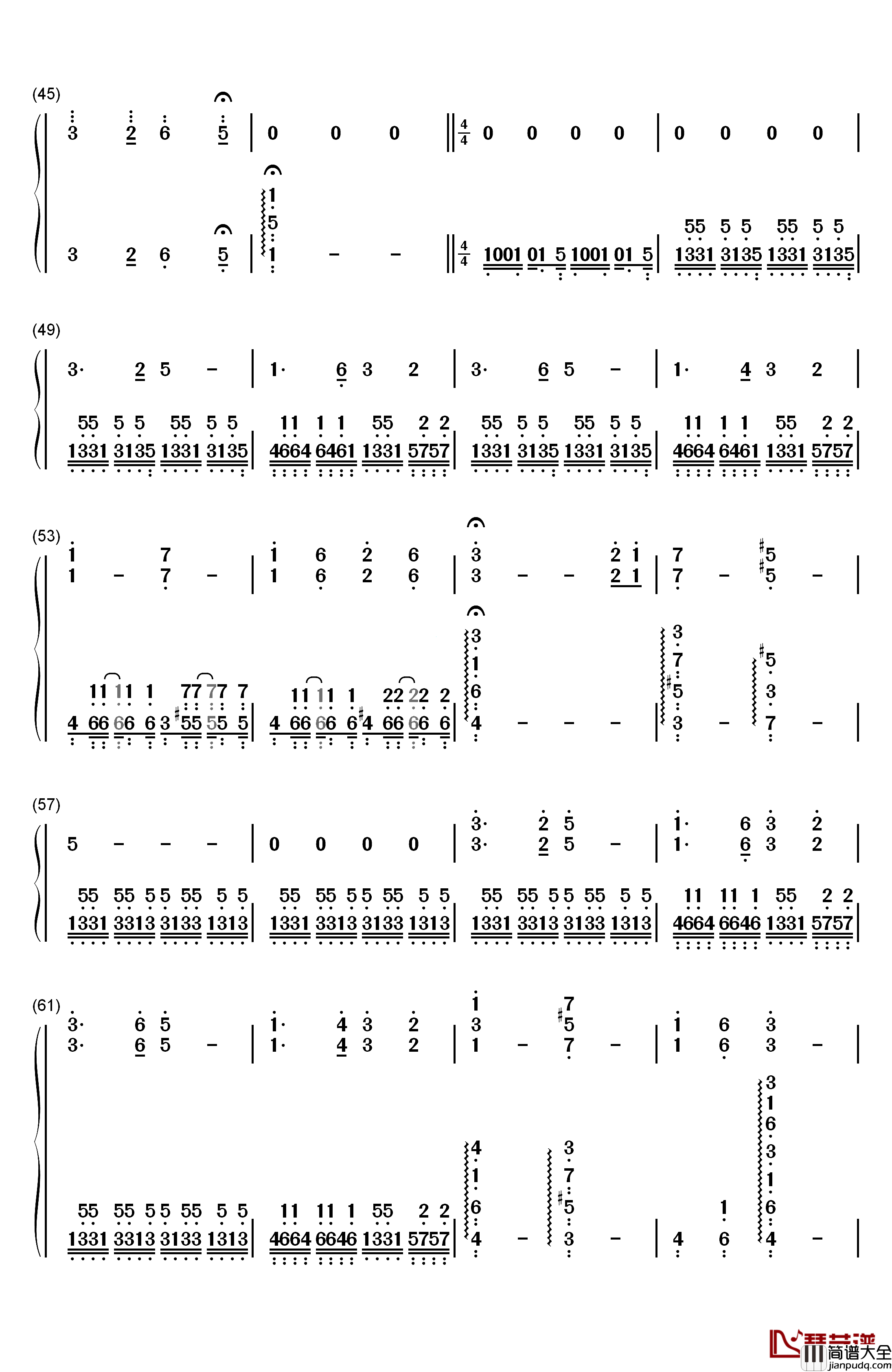 Alpha钢琴简谱_数字双手_丹尼尔·罗森菲尔德C418