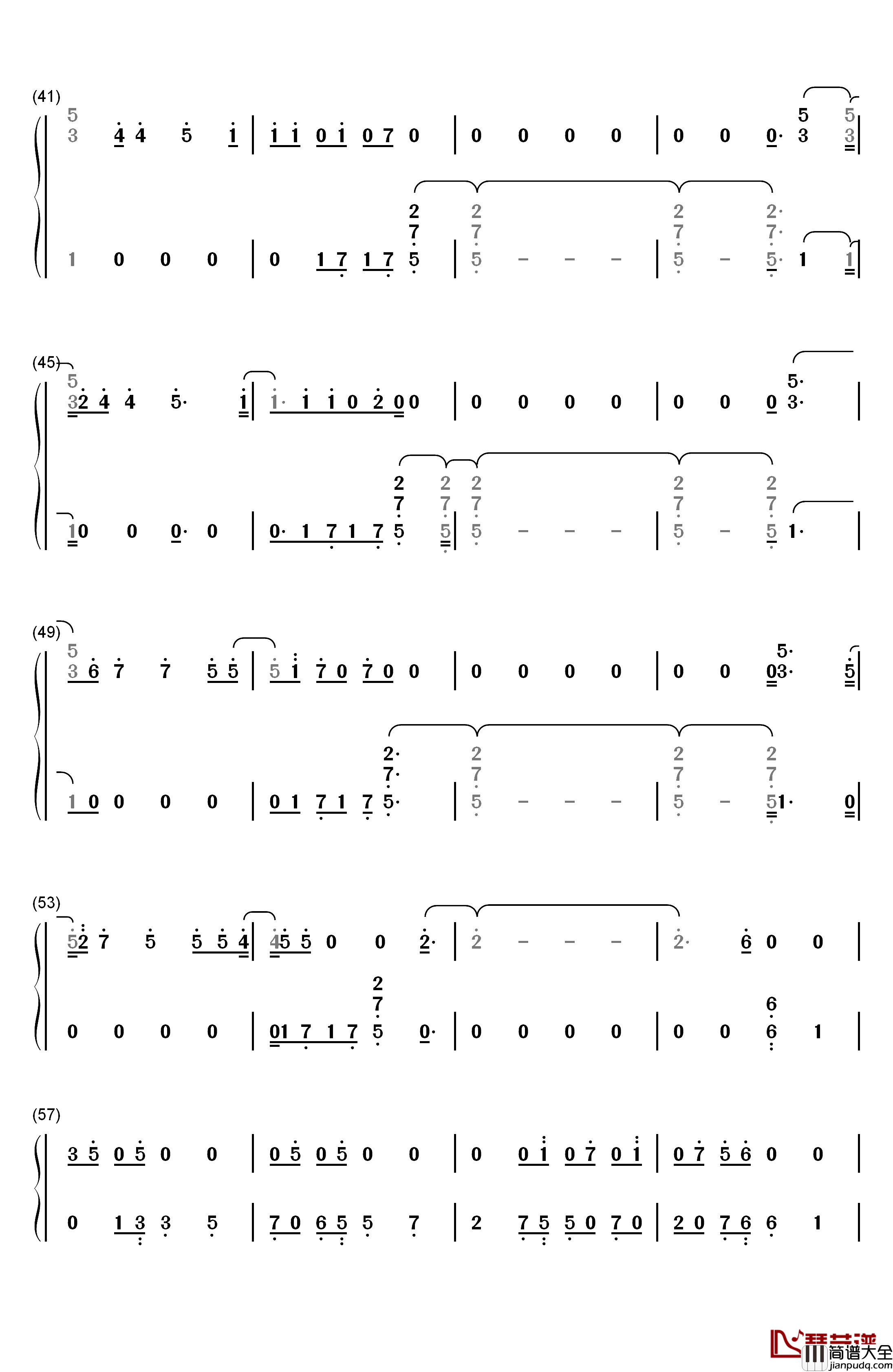 Younger_Now钢琴简谱_数字双手_Miley_Cyrus