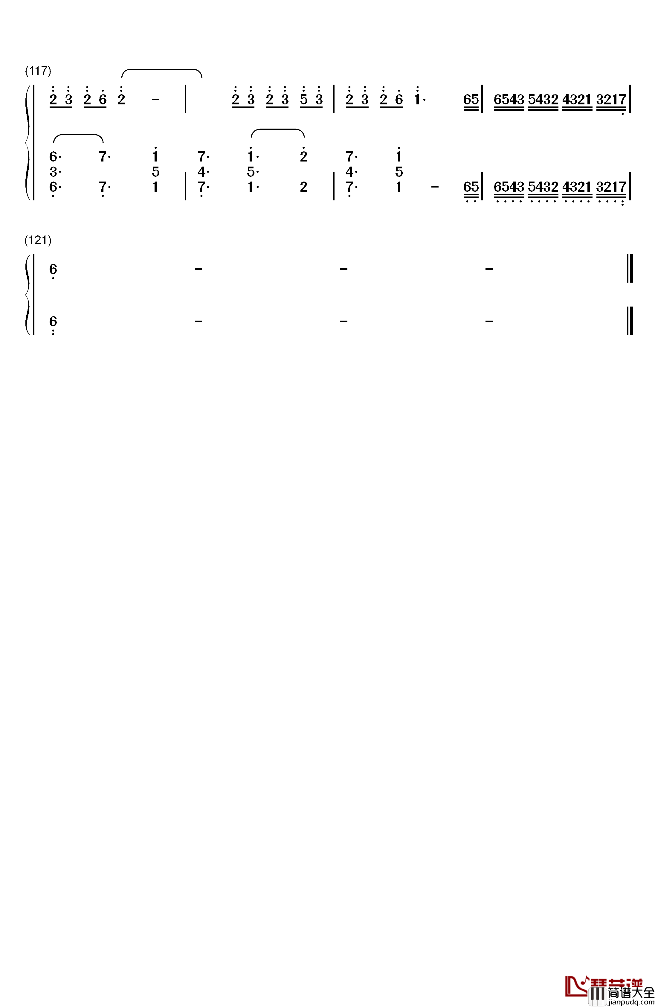 Merry_Christmas_Mr_Lawrence钢琴简谱_数字双手_坂本龙一