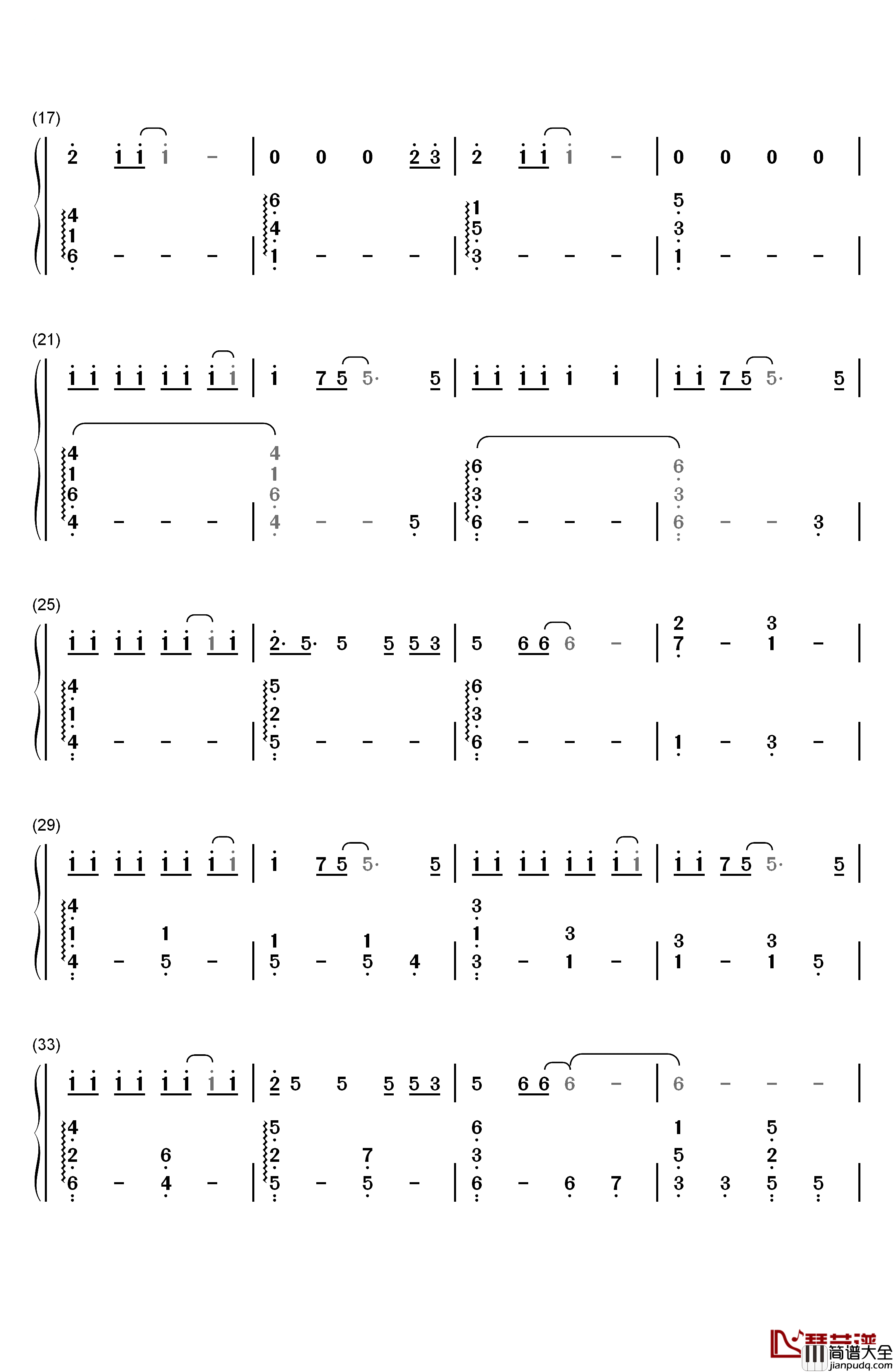 Secret_Base_~君がくれたもの~钢琴简谱_数字双手_ZONE