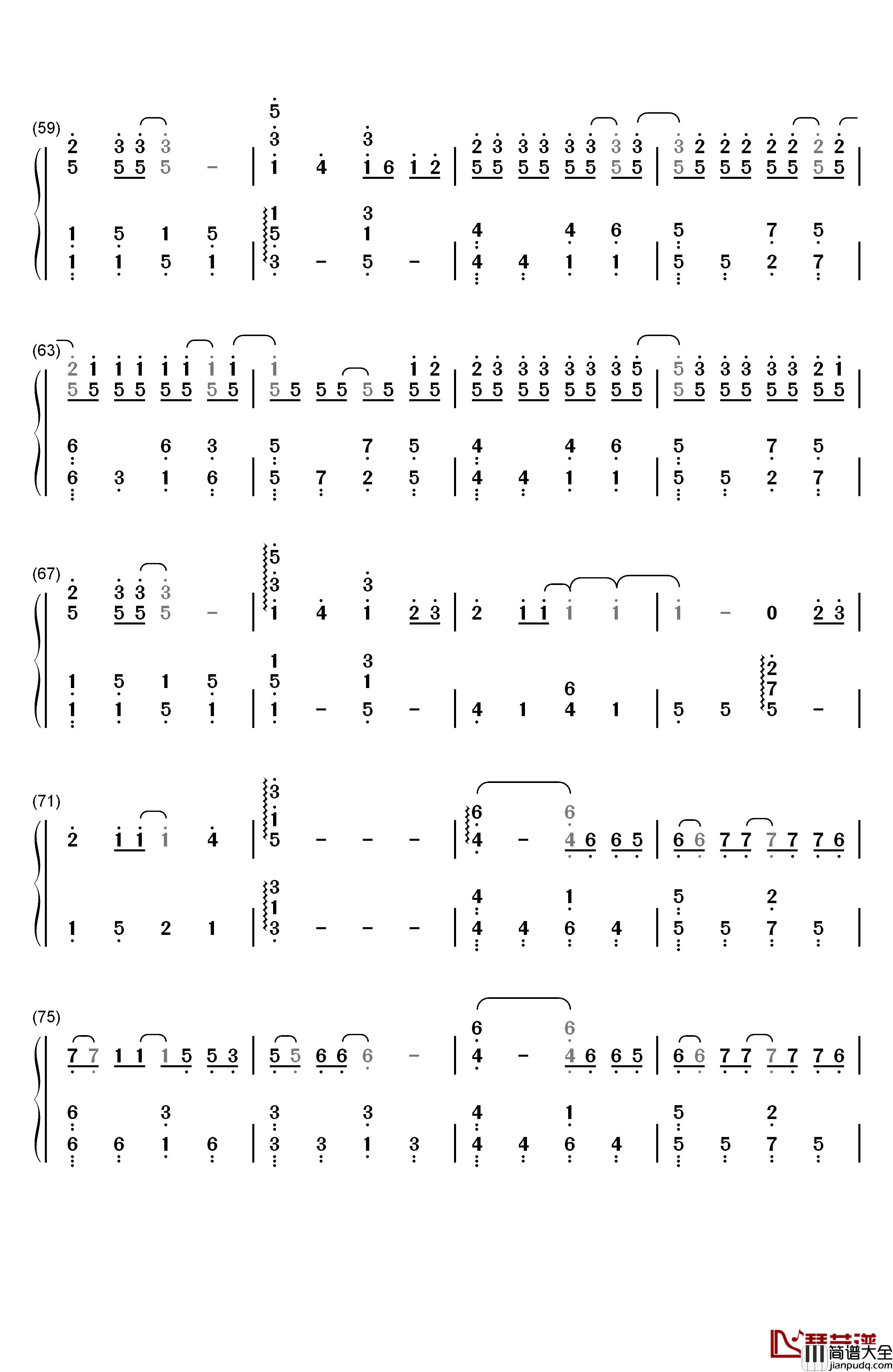 Secret_Base_~君がくれたもの~钢琴简谱_数字双手_ZONE