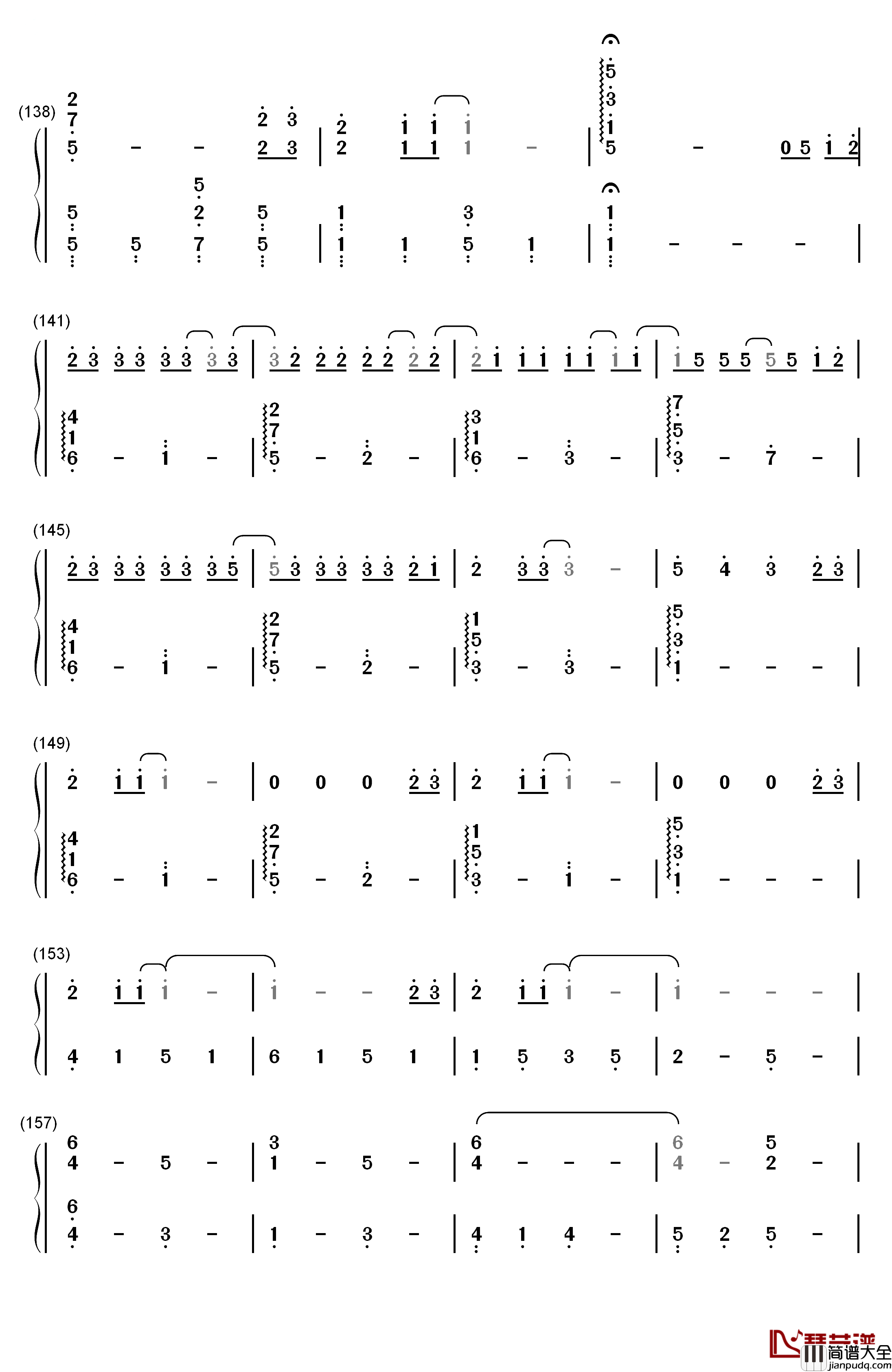 Secret_Base_~君がくれたもの~钢琴简谱_数字双手_ZONE